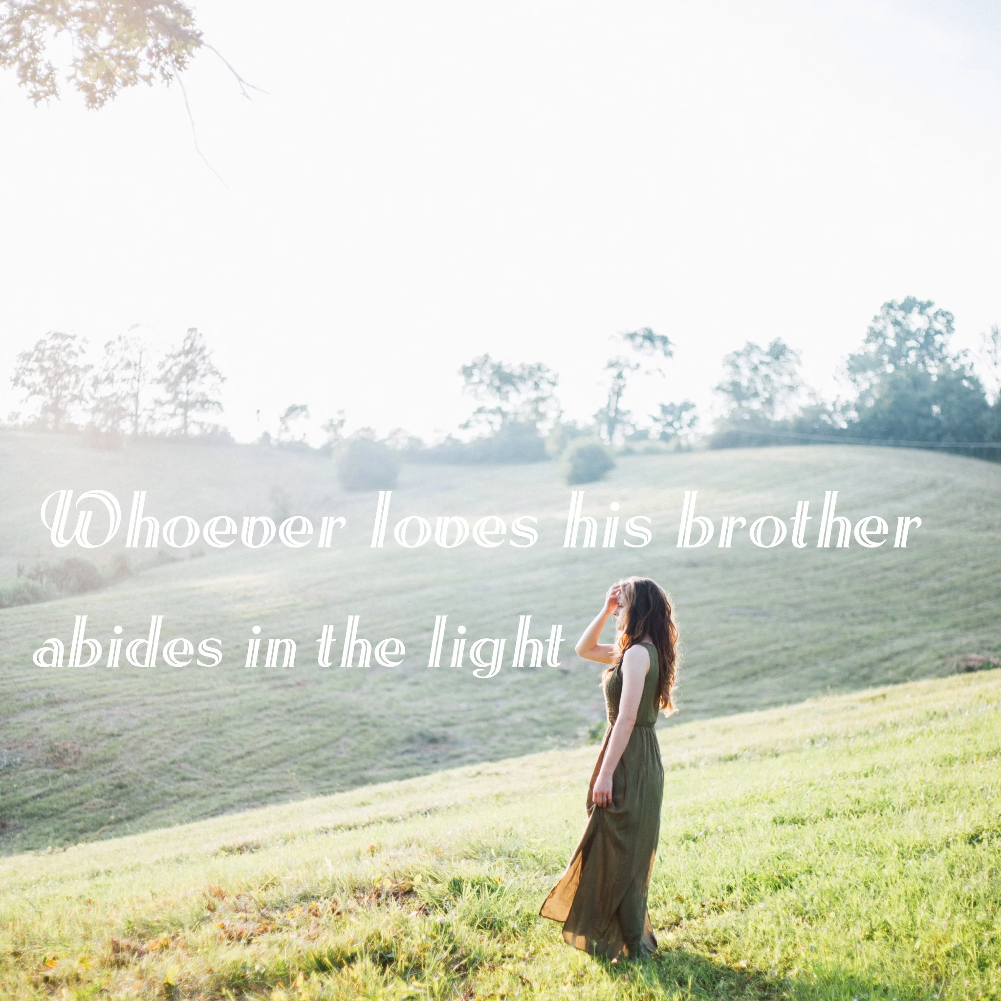 A prayer, a shape, an action, a light