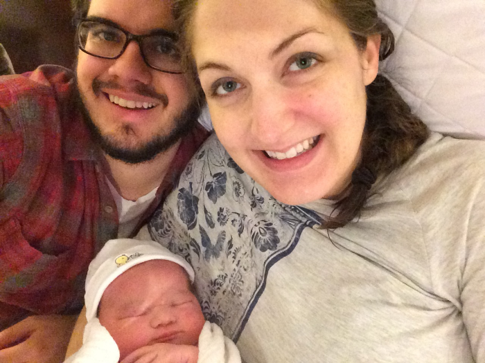 First family selfie of the new Noel family!