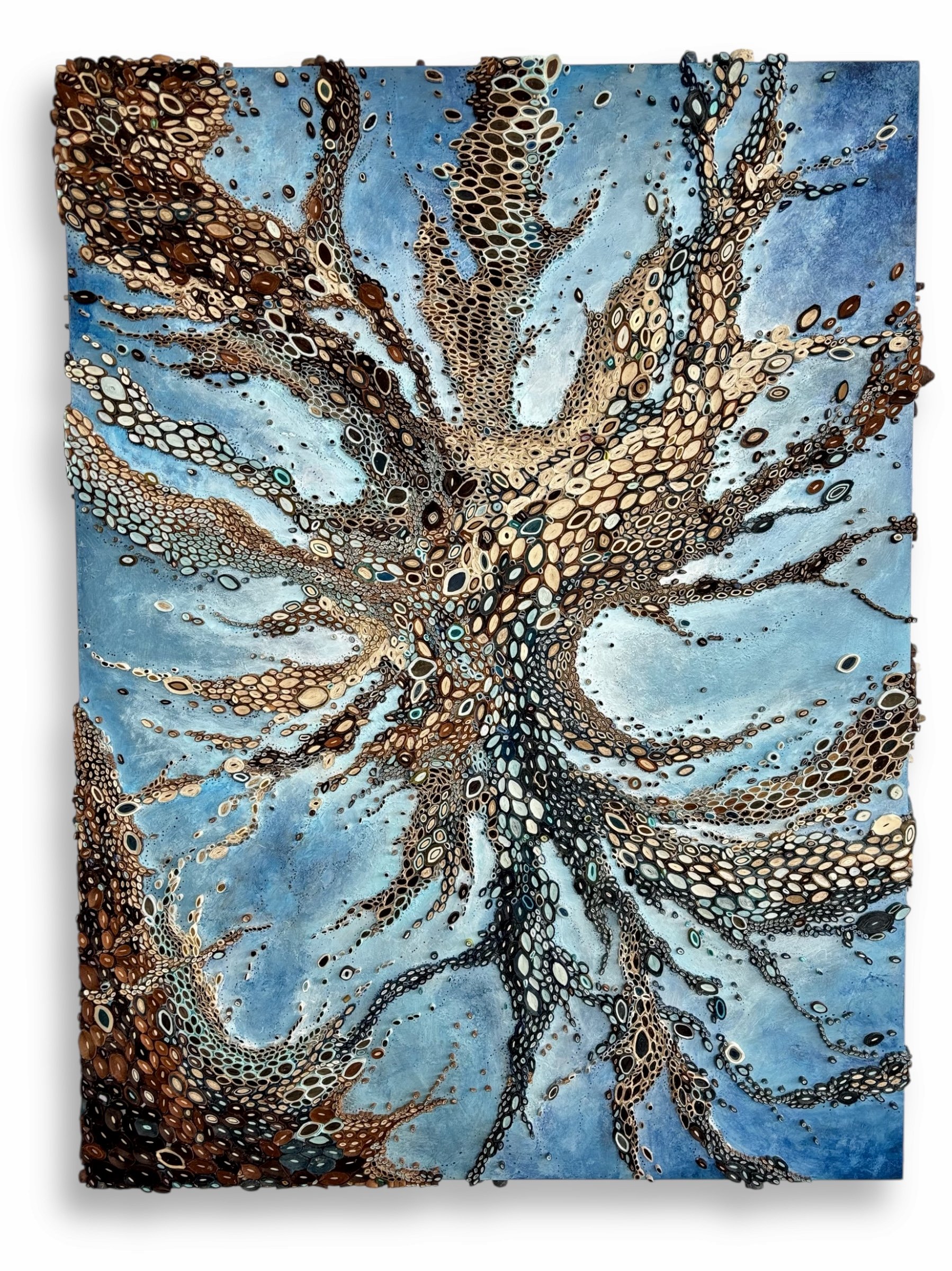  48” x 36” x 2.5” mulberry paper, chiri, kozo and acrylic on pvc  2026 