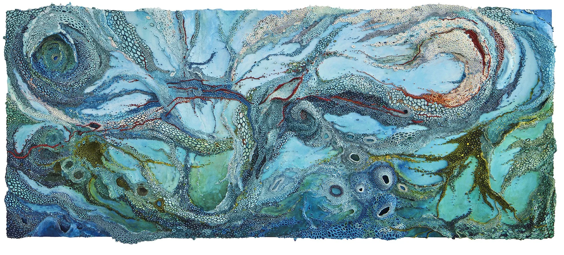 Stars Below  
5' x 12' x 8" 
mulberry paper, acrylic, copper wire 
commission for The Macallan Carta Nautica Collection