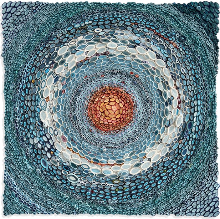 Color Circles: 19 

 
24” x 24” x 1/2” mulberry paper on mesh 2025