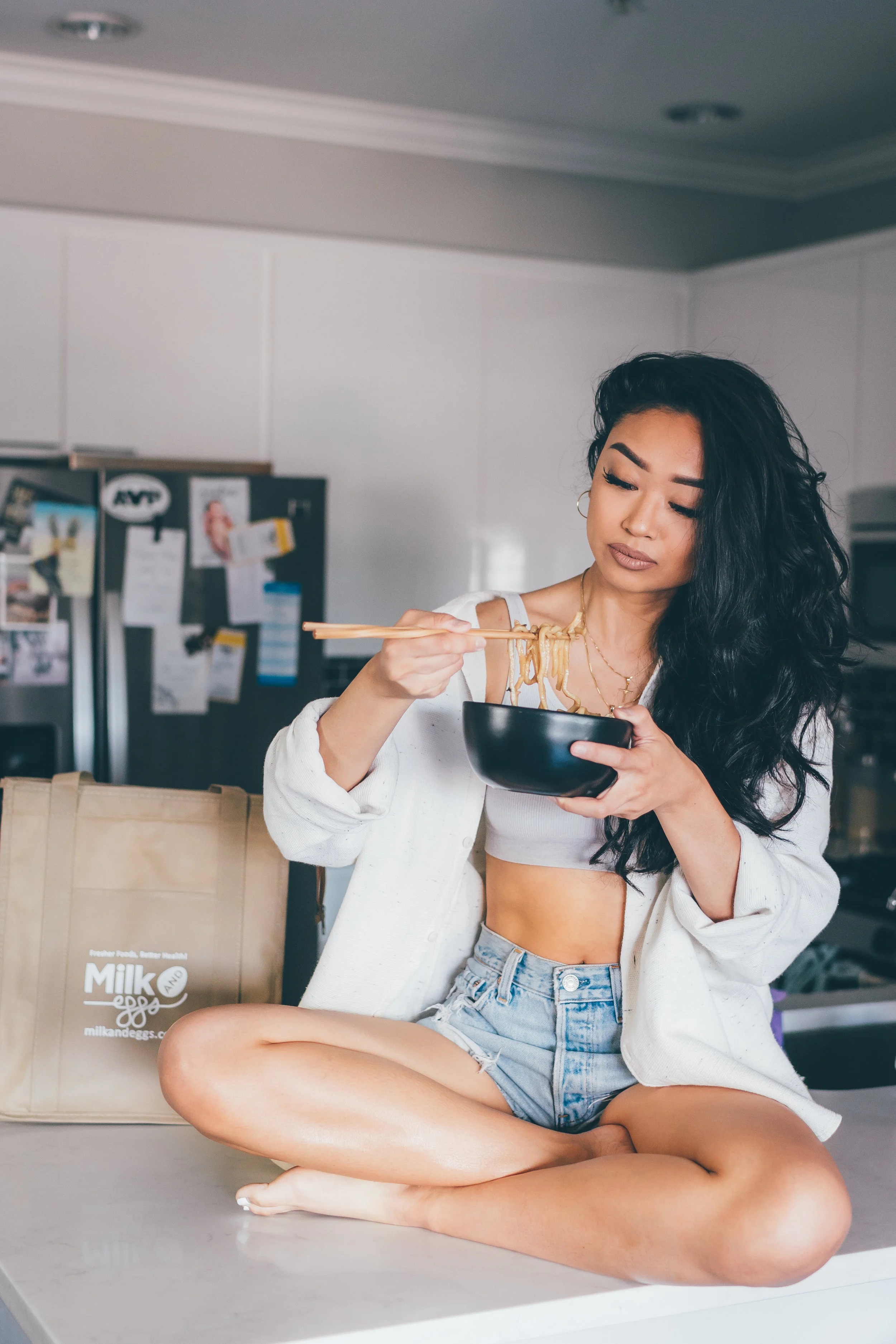 STIR FRY UDON W/ LAHTT SAUCE