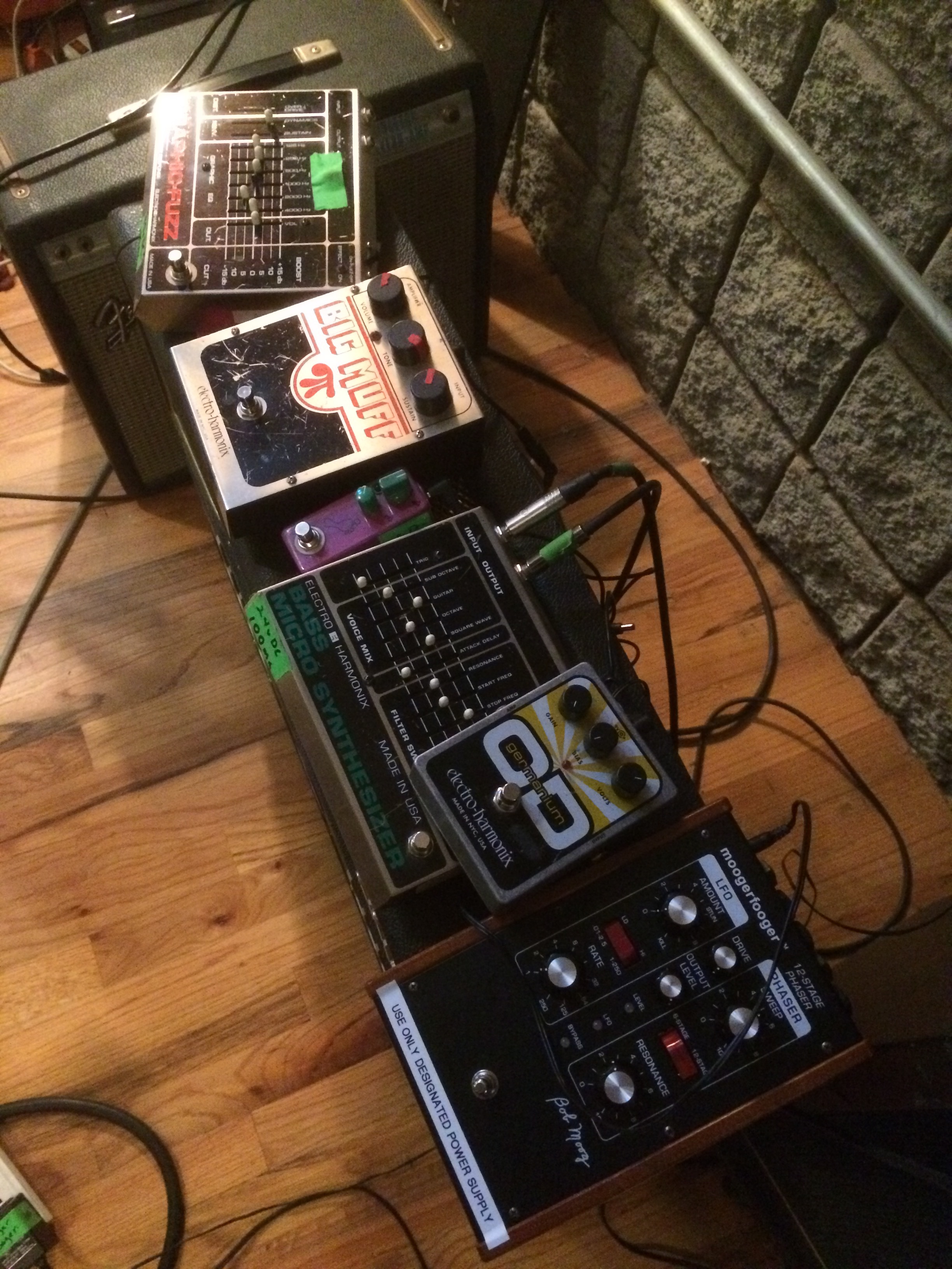 Just a small selection of the pedals auditioned.
