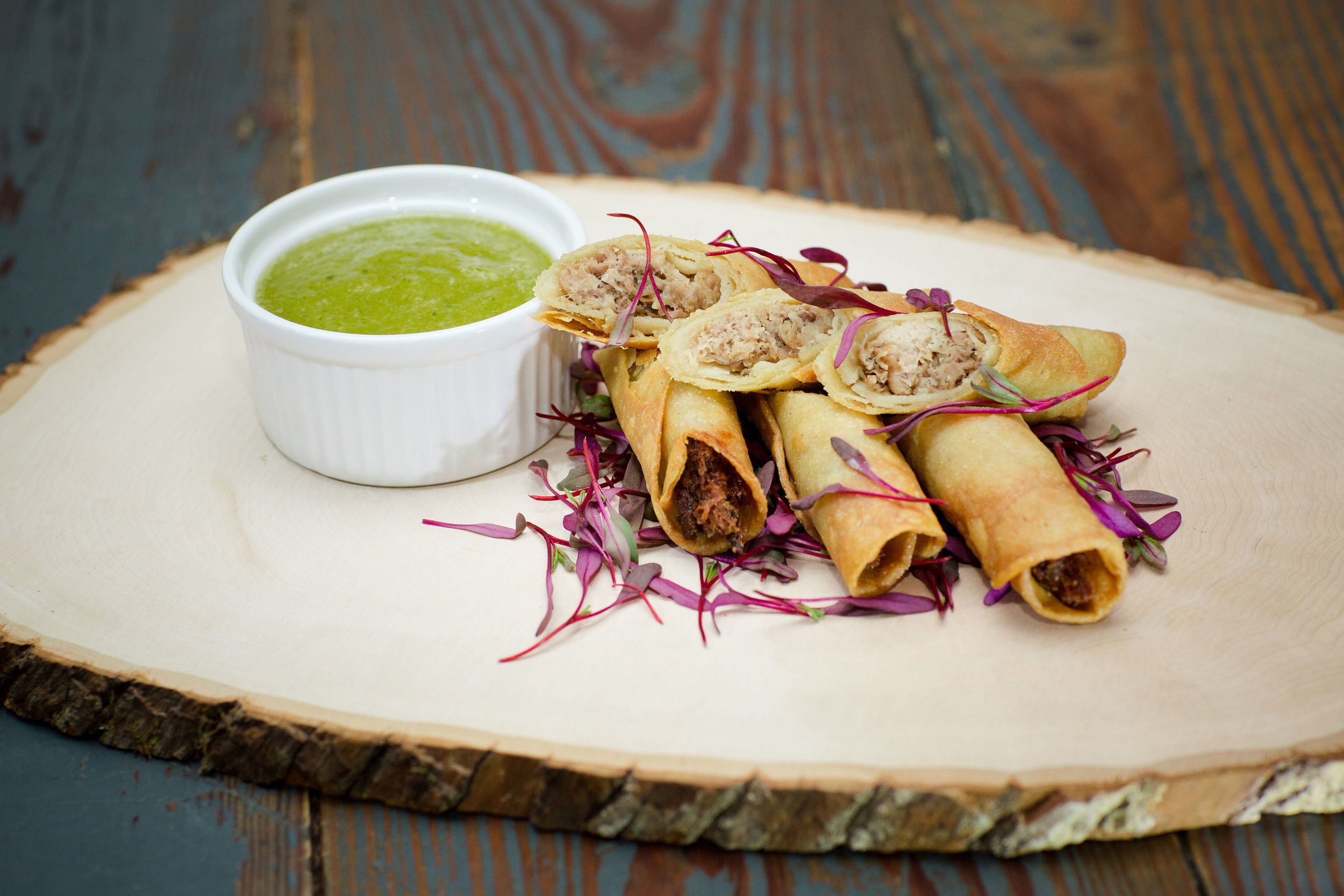 Red Wine Braised Carnitas Taquitos - Hors d’ Oeuvres