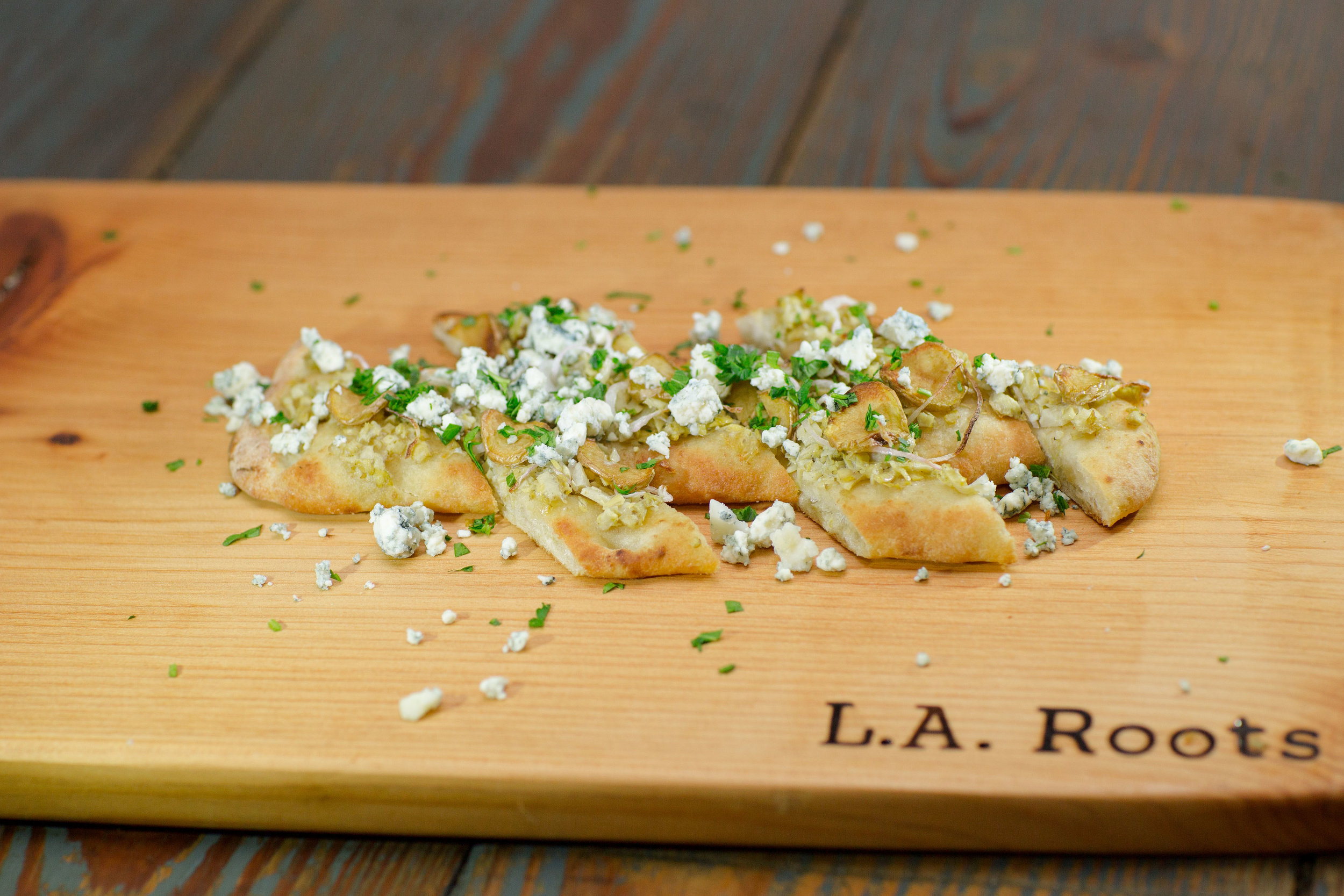 Potato & Artichoke Flatbread (Veg) - Hors d’ Oeuvres