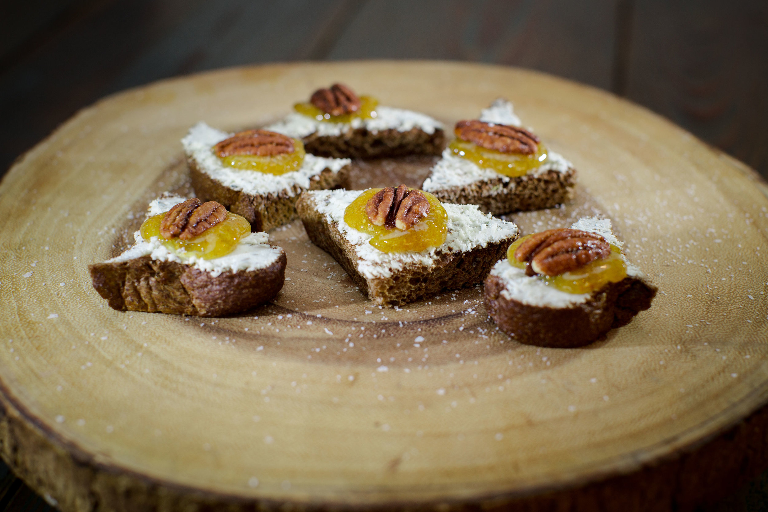 Sweet Squaw Bread Crostini (Veg) - Hors d’ Oeuvres