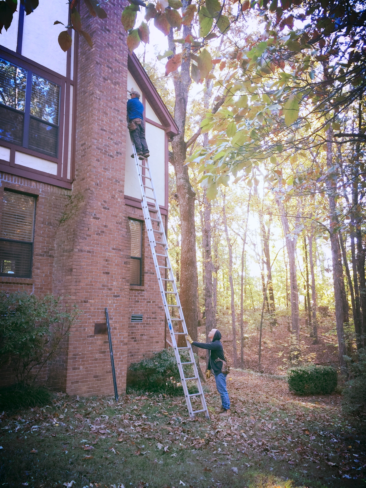 A supportive team of workers