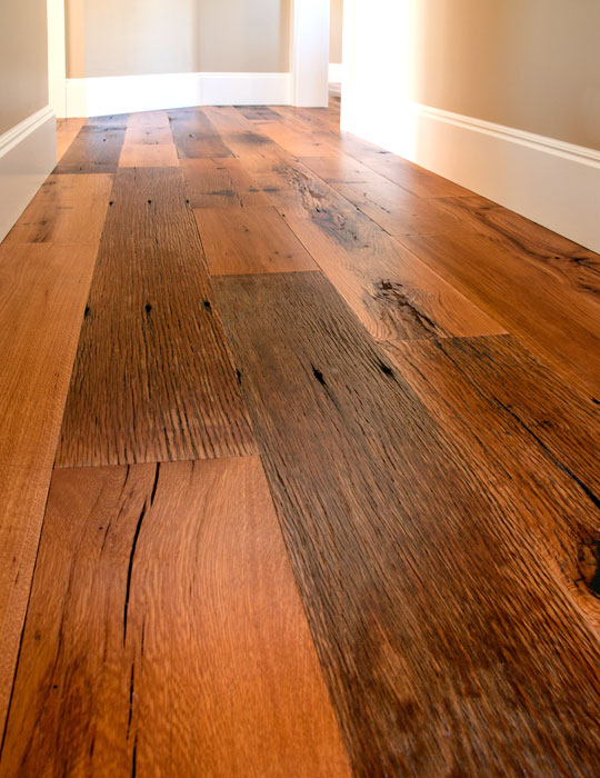 Antique Oak Boardwalk Hardwood Floors, Reclaimed White Oak Hardwood Flooring