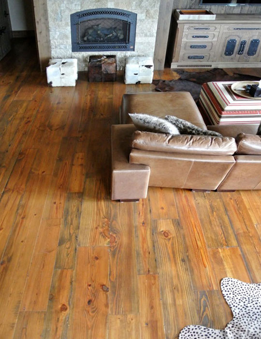 Antique Heart Pine Common, Heart Pine Laminate Flooring