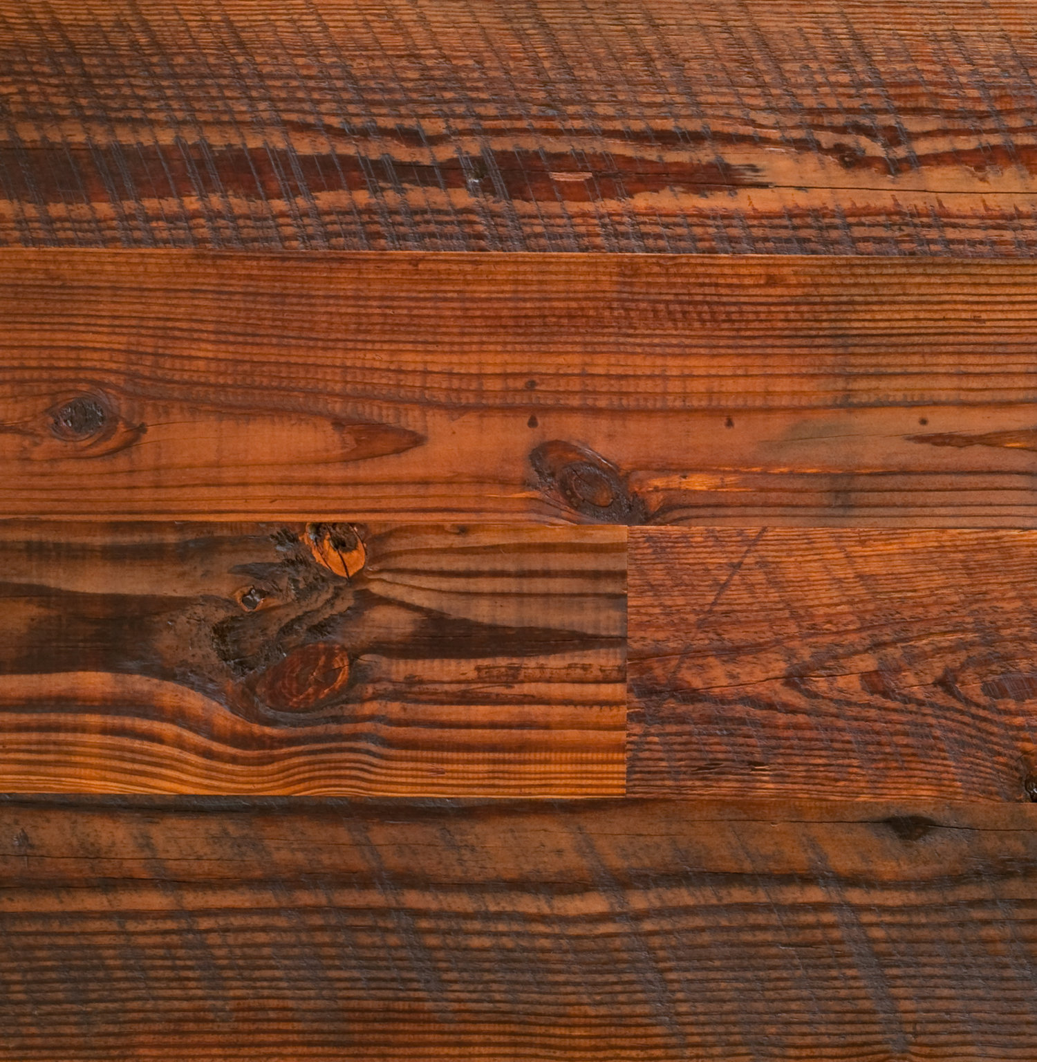 Antique Heart Pine Hit Skip, Prefinished Pine Hardwood Flooring