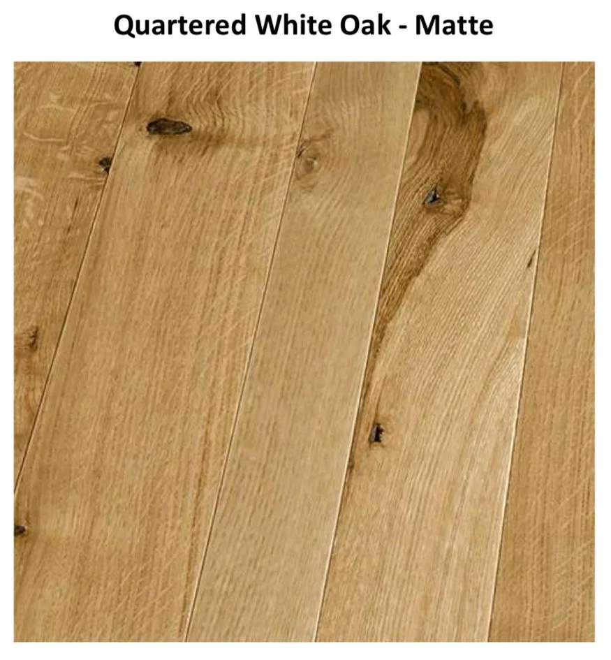Quartered White Oak-Matte – 3” only - Sale Price - $7.46 PSF (Retail - $10.65)