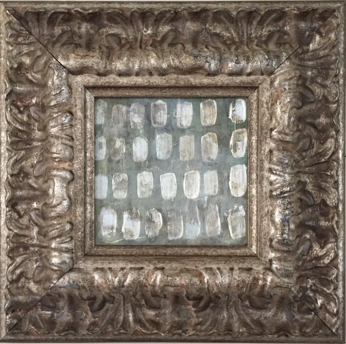  oil acrylic and wax on board  8.50 x 8.50  sold 