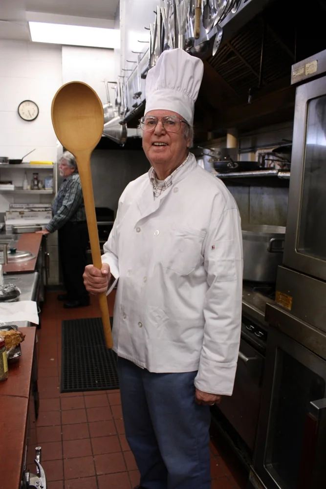  I first visited with Gunnar Wallin in the main kitchen at the Swedish cultural center. 