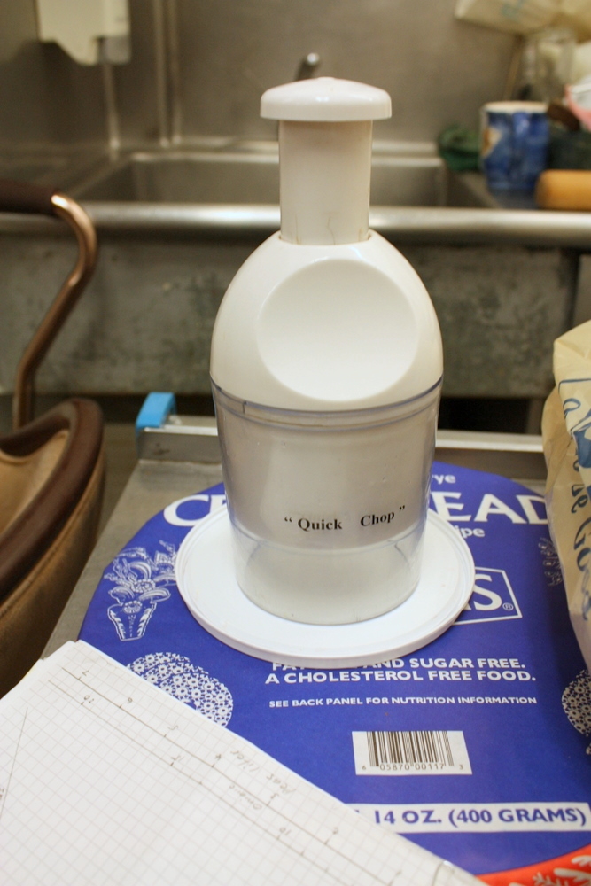  Gunnar's tool to help with chopping all of those onions! 