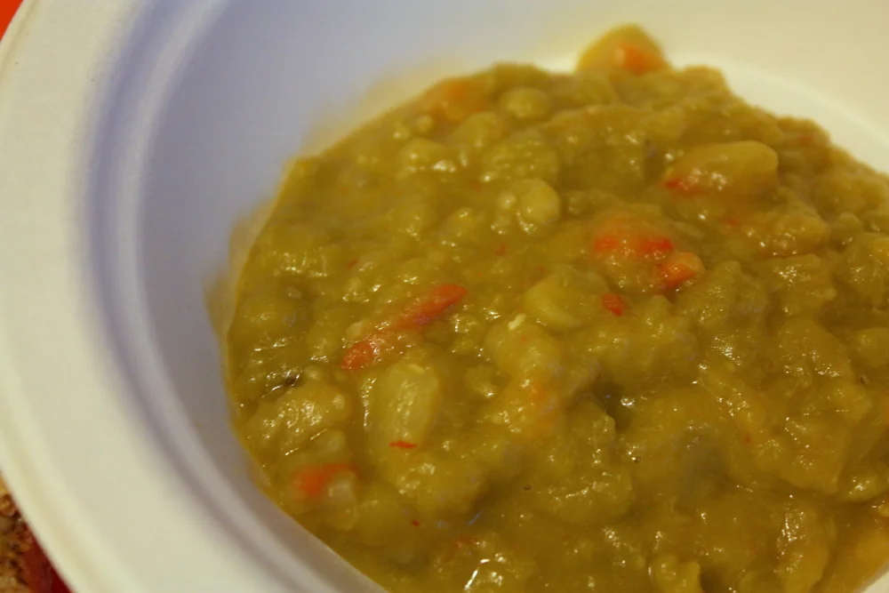  Pat's Irish pea soup close up. 
