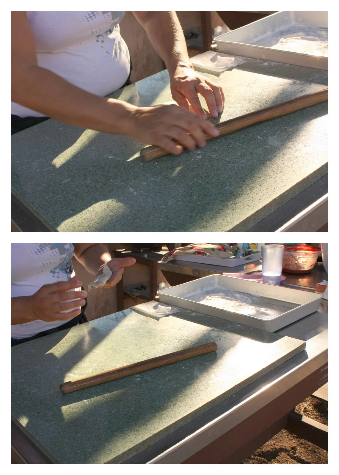  There was a tortilla-making demo onsite. 