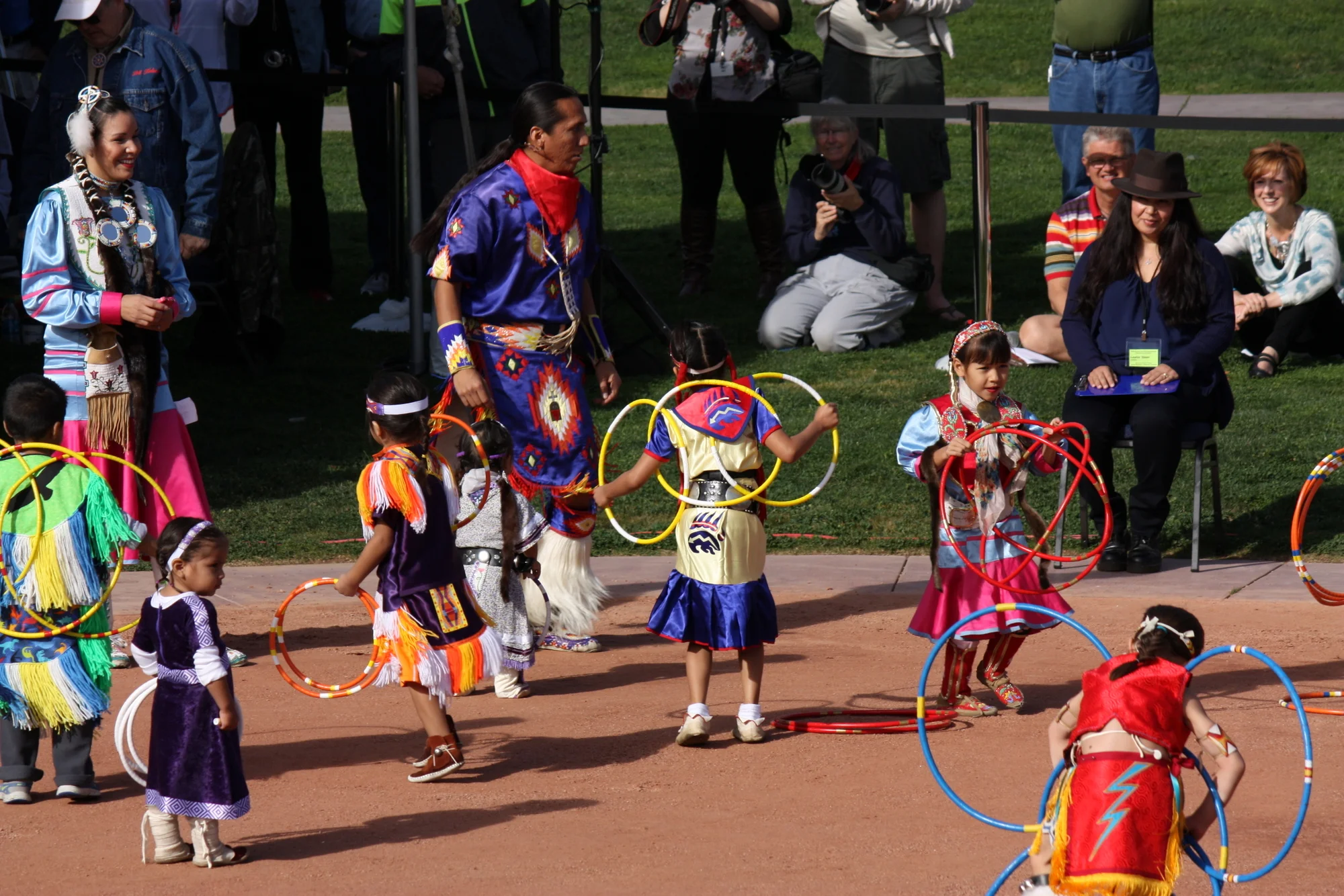  The tiny tot scene was a little chaotic. 