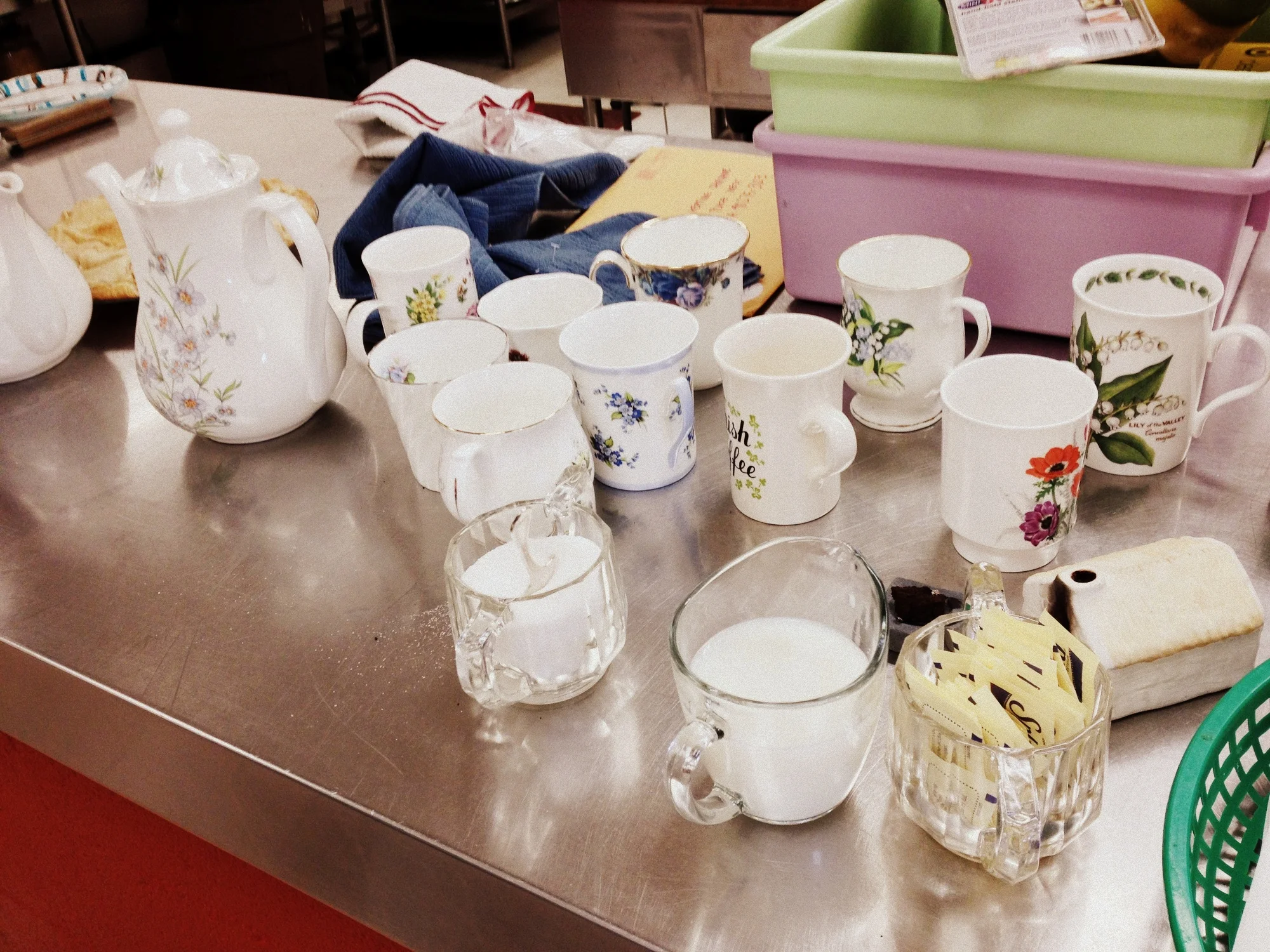  Coffee at the ready. 