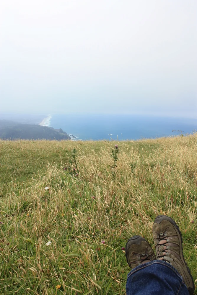  So after all the trudging and collapsing, I made it to the top, where, I have to say, the view was NOT actually much better, but it came with pride so that's something. 