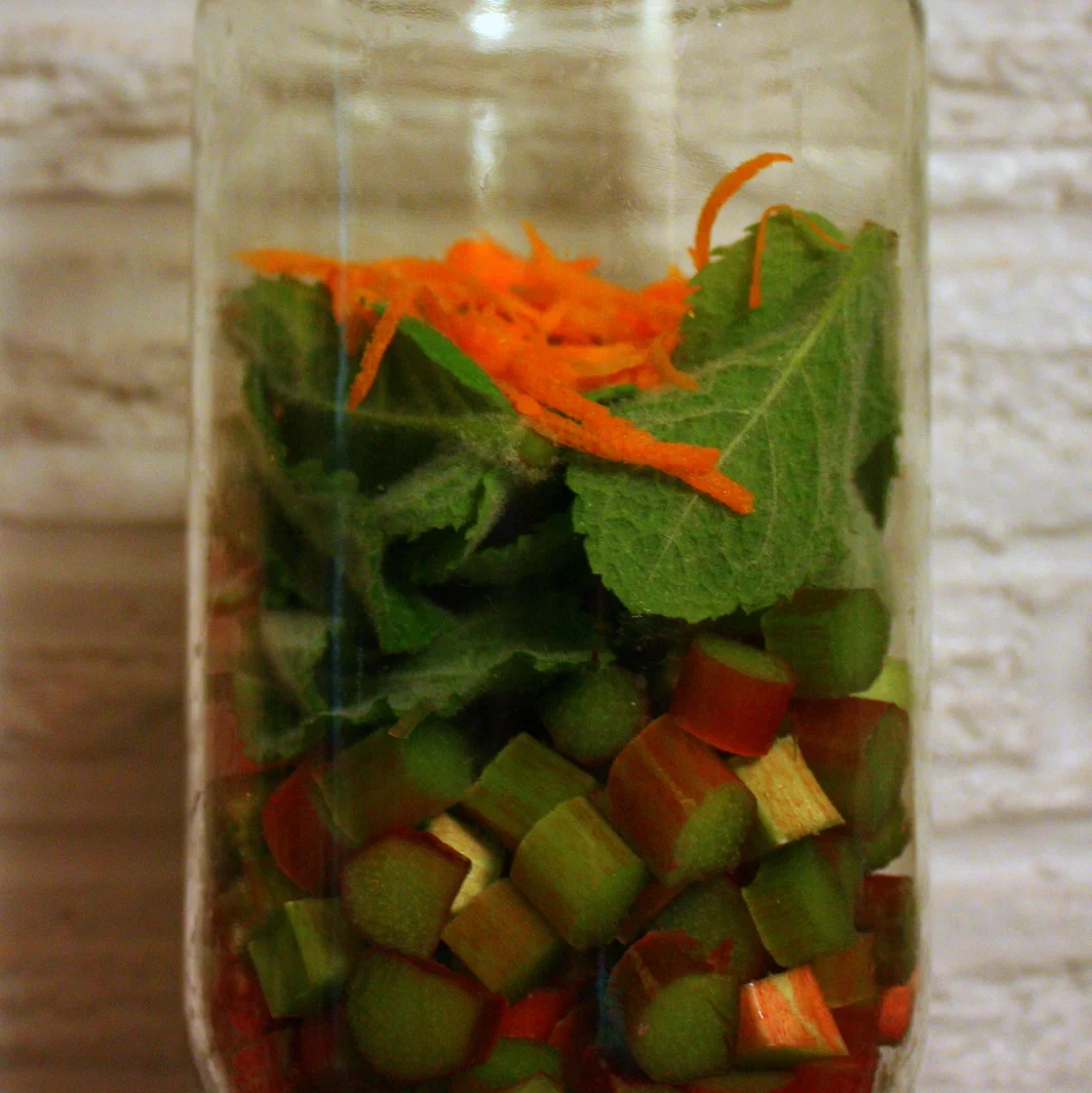   And a handful of mint. For more on the method, see the recipe   here  .     