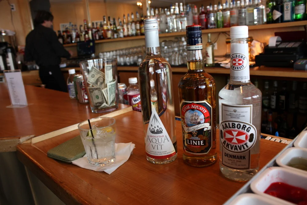  The Center also has a bustling happy hour in their bar. There was a local celebrity sighting - Sig Hansen of The Deadliest Catch - who was just hanging out with some friends. The bar has, of course, several aquavits on offer.  The traditional Swedis