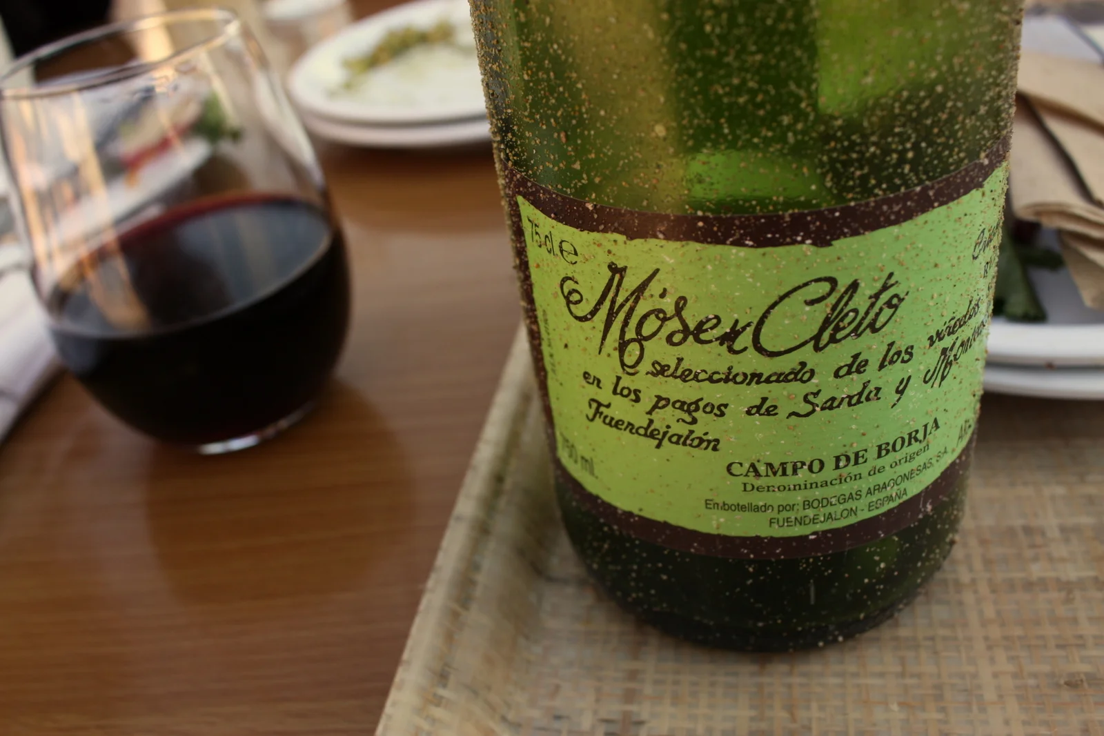  With wine, naturally. 