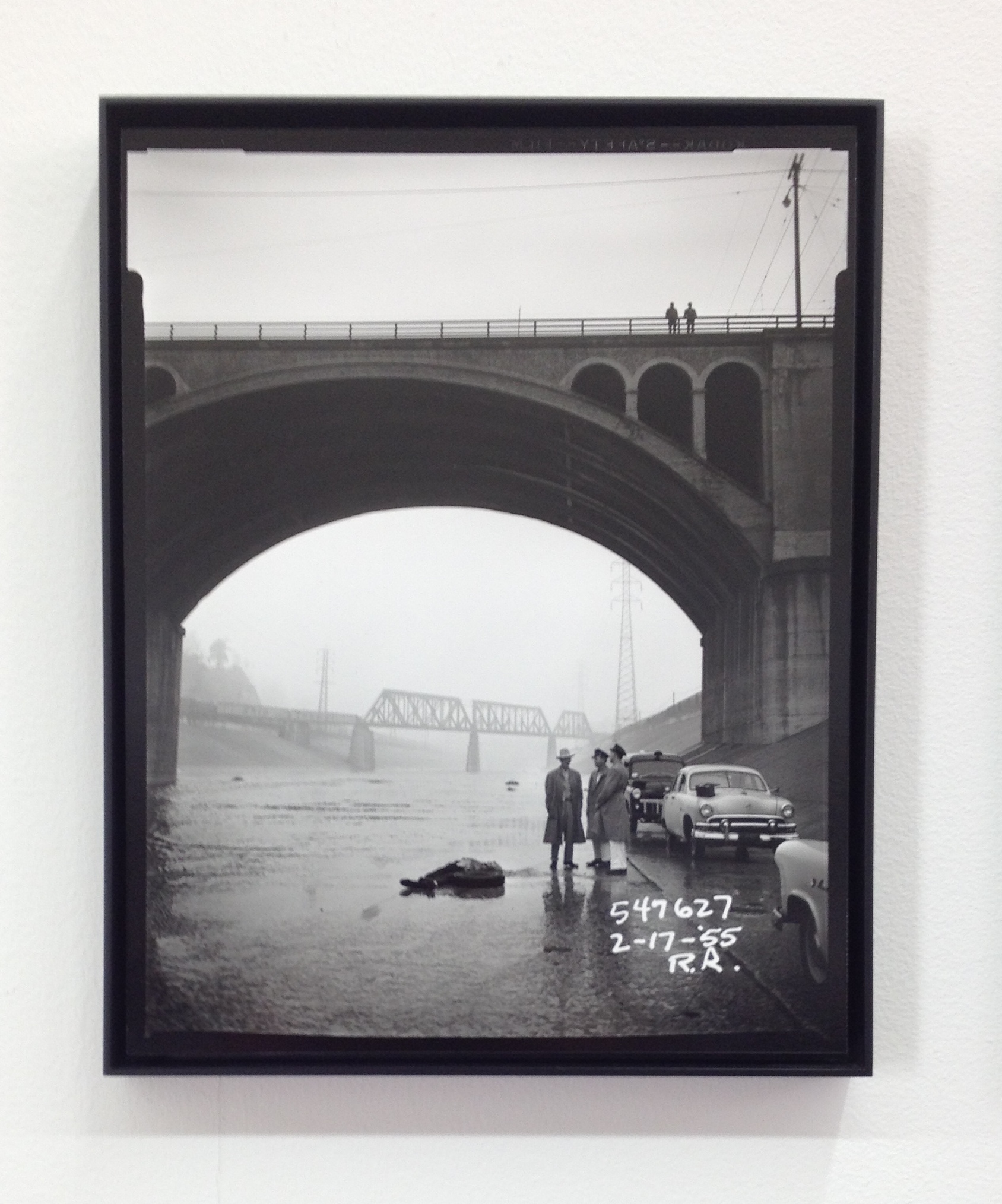  One section of the exhibition was a collection of images from the LAPD archives. 