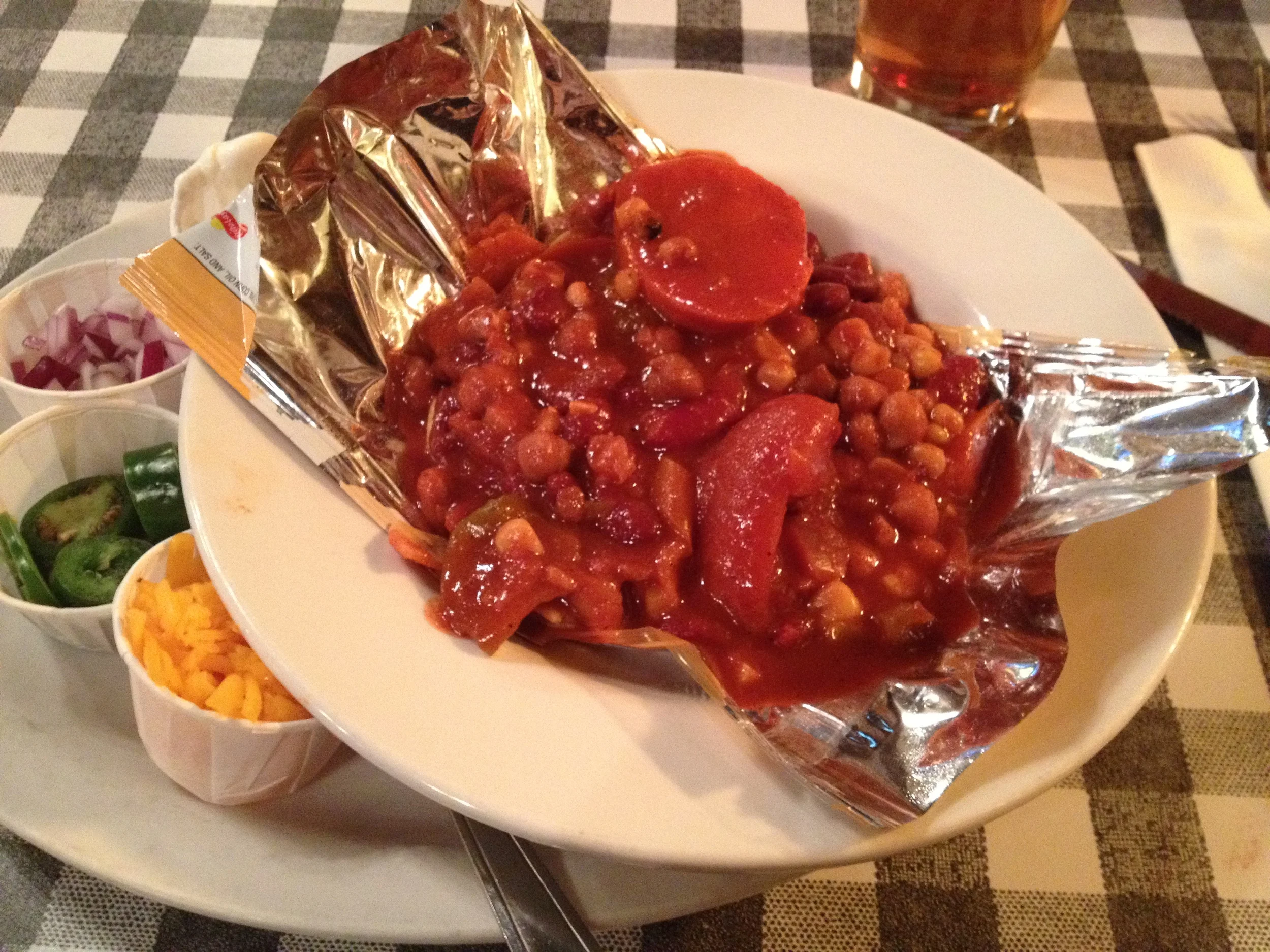  Vegetarian frito pie at the Cowgirl BBQ seemed appropriate (if not photogenic) for NM. 