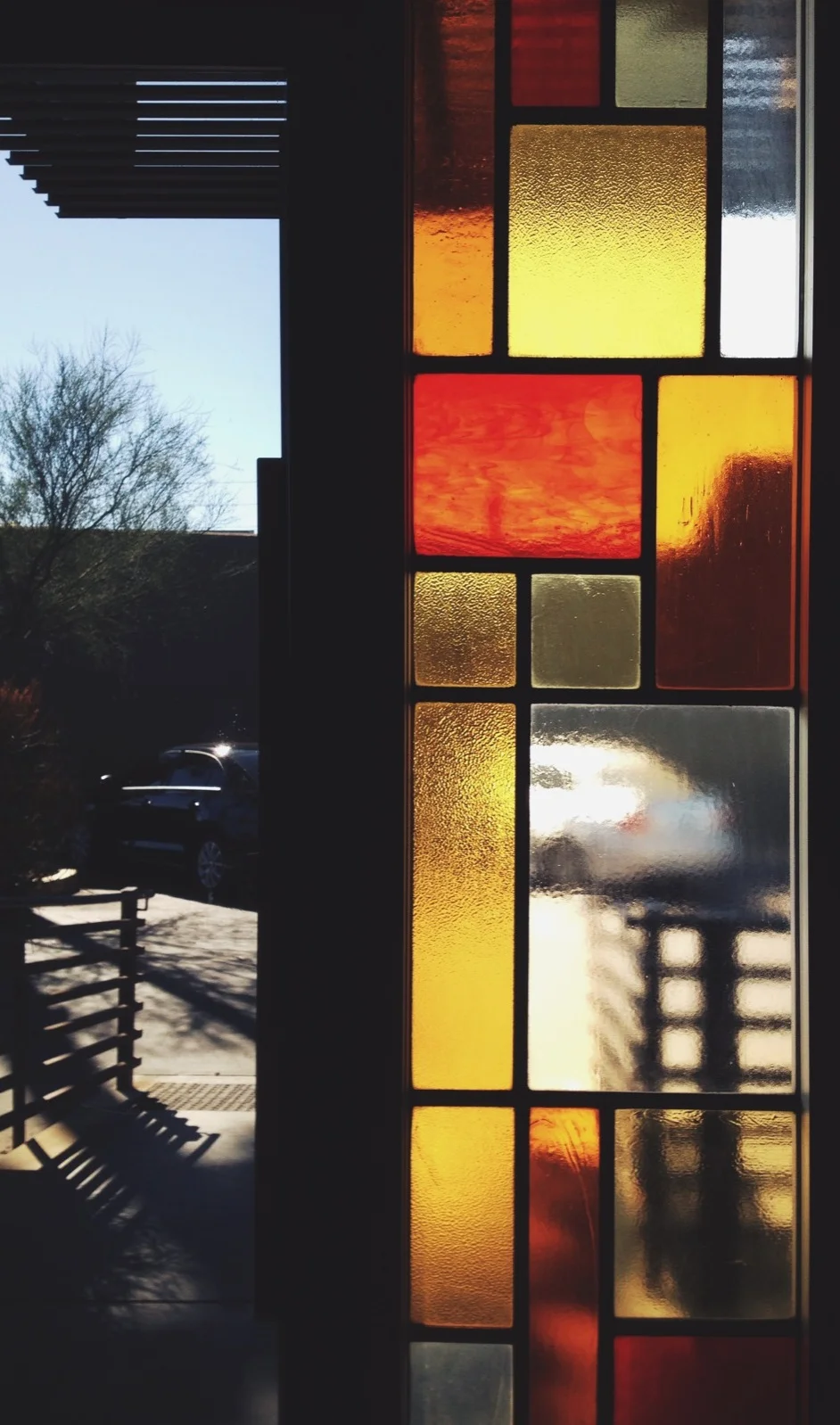  Detail for what was the AZ Bank built in 1963, designed by Ralph Haver & Associates. Another van der Rohe-influenced building. Now a restaurant but they seem to have done a very nice job of maximizing and building upon the existing Midcentury design