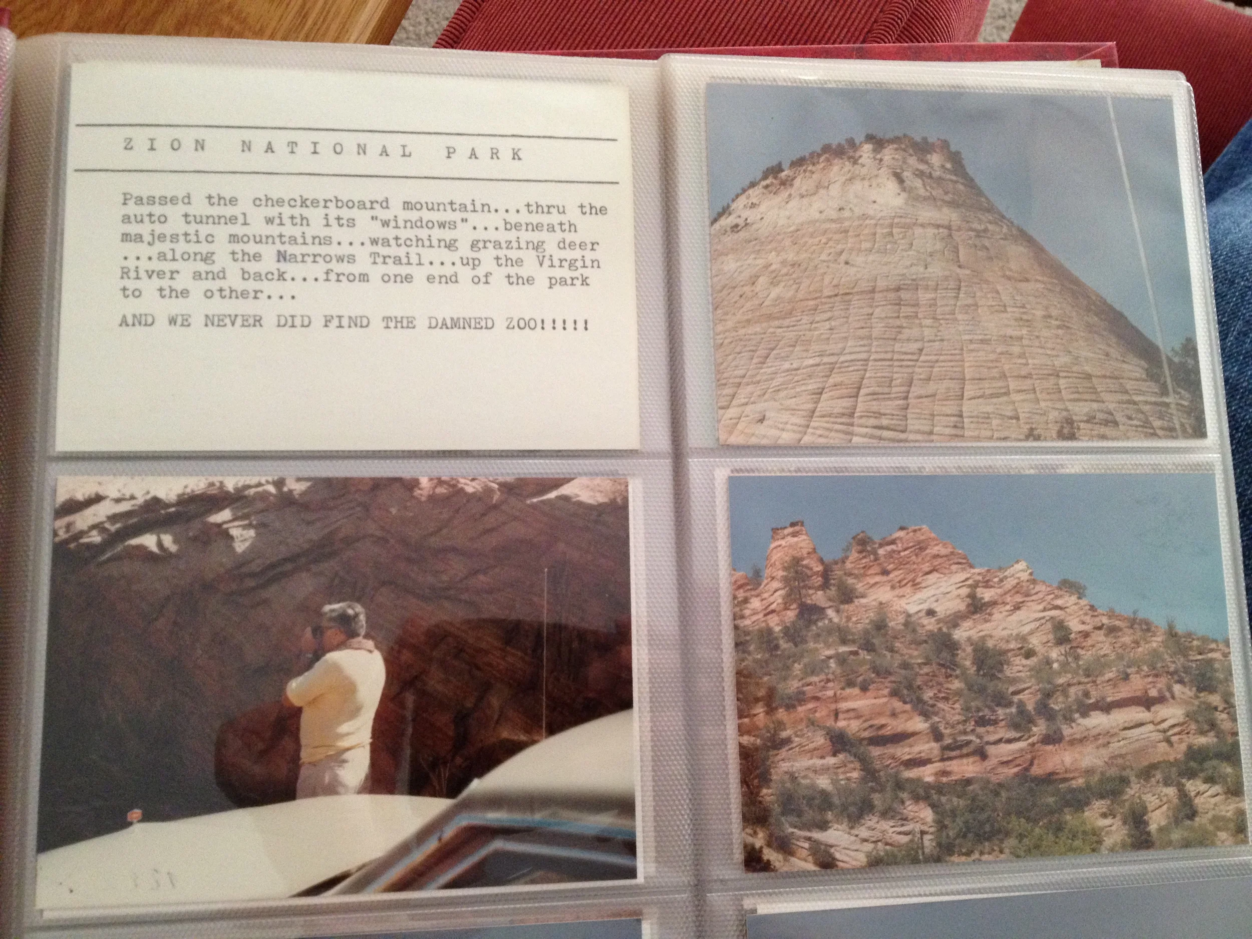  For pix from my Zion park visit day, please click&nbsp; here . For my parents' pix from the 80's, please see above. 