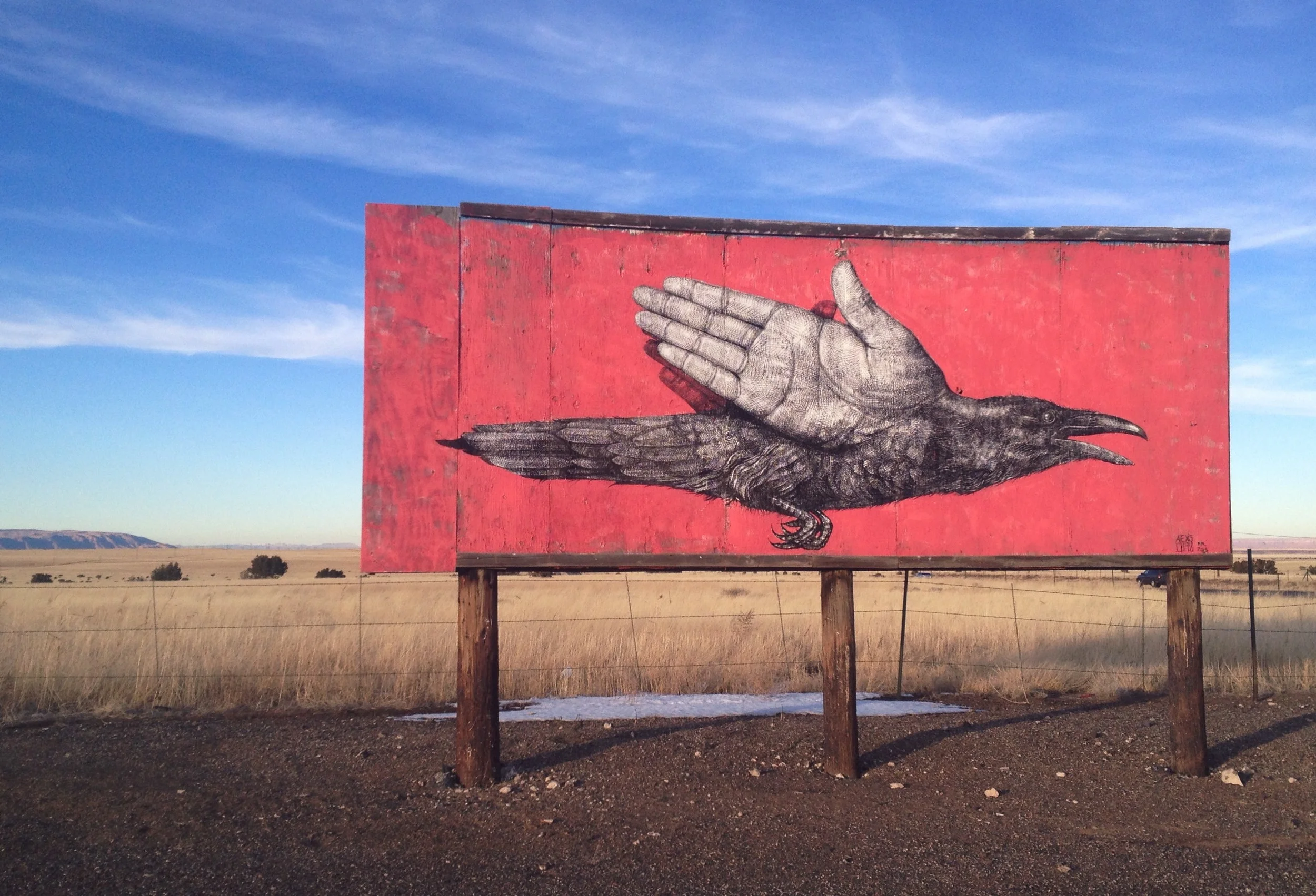  Some of the artwork turned out to be part of the  Painted Desert Project , which brought street artists from around the world to the Navajo Nation.&nbsp; 