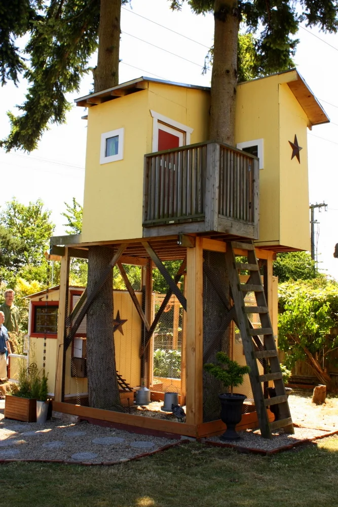  Red Star is run by gentlemen farmer Troy and Michael. In addition to raising their own chickens, they also sell chickens and can be hired to help you create your own coop. They focus on using reclaimed and recycled materials. 