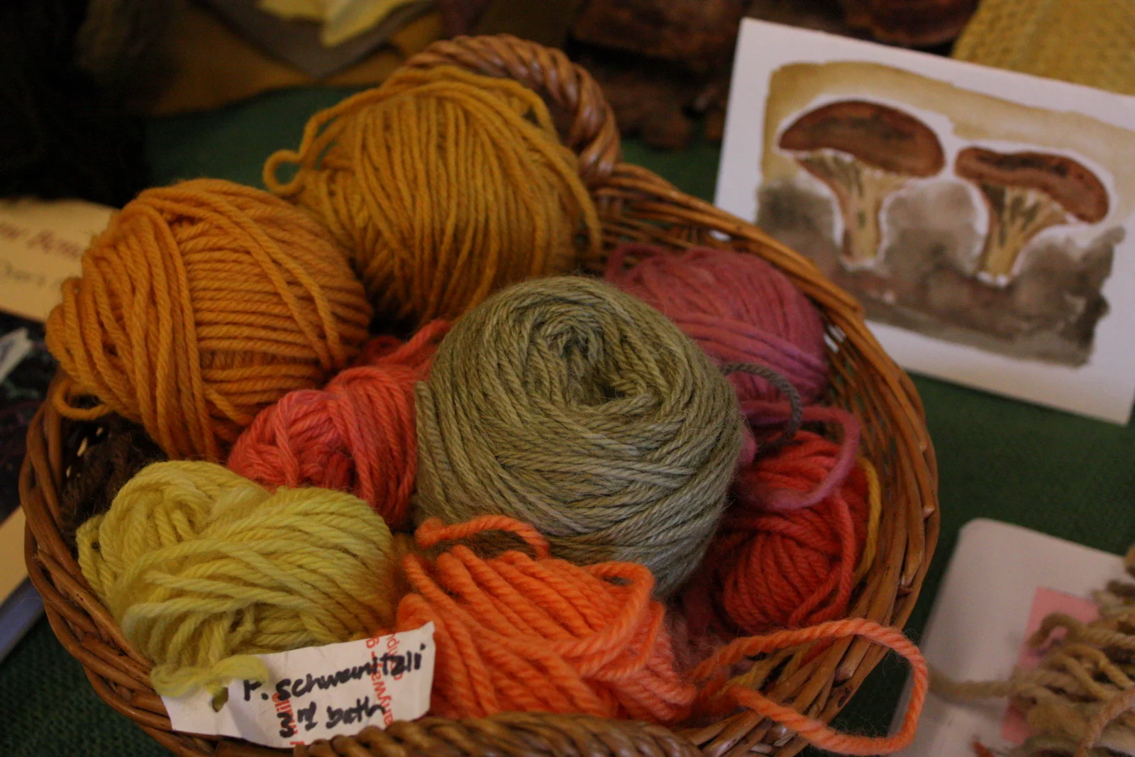  For a closer look at mushroom dyeing, and a workshop to check out, see  this post . 