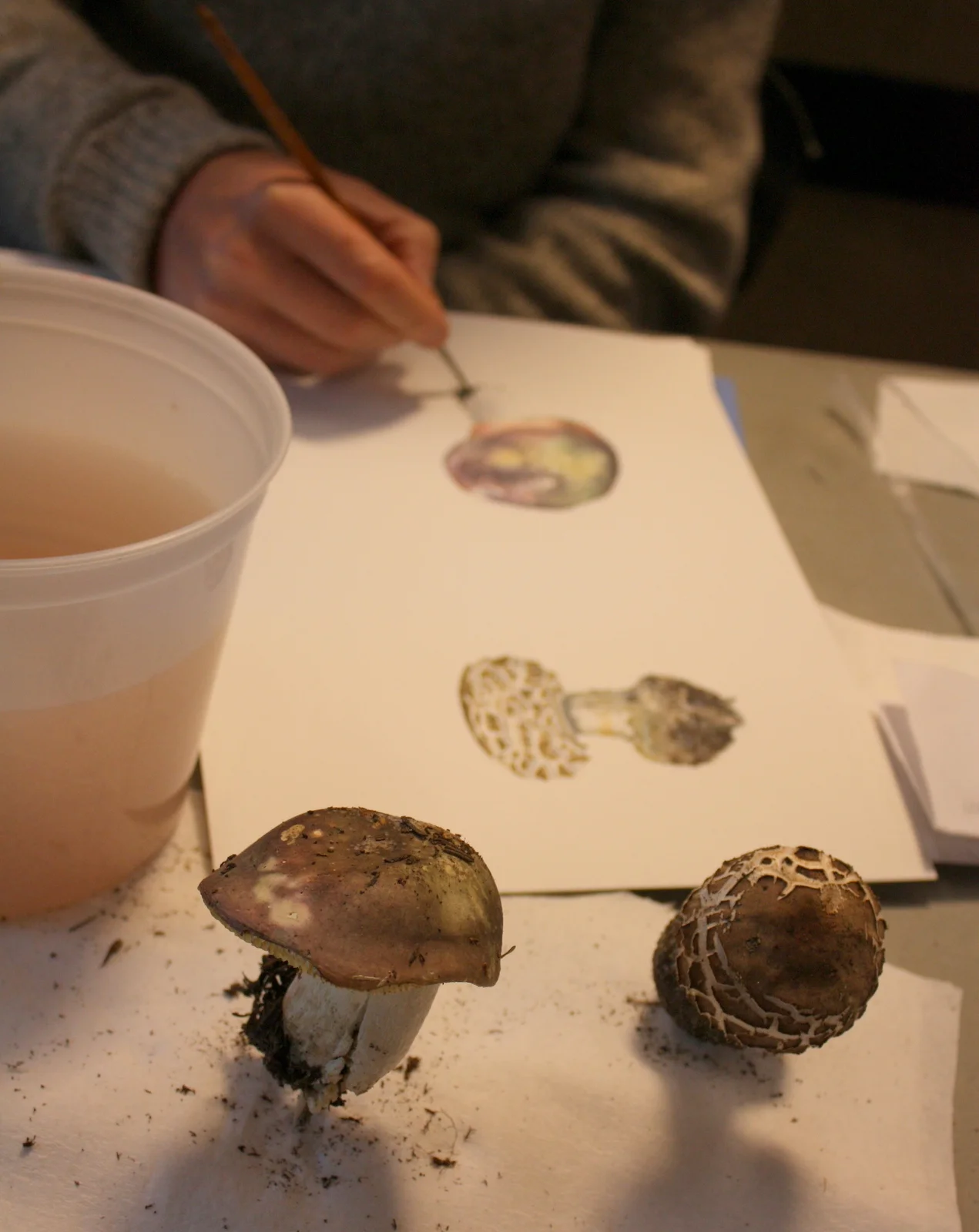  Artist Alexander Viazmensky from St. Petersburg Russia visited for the show, and did paintings live. 