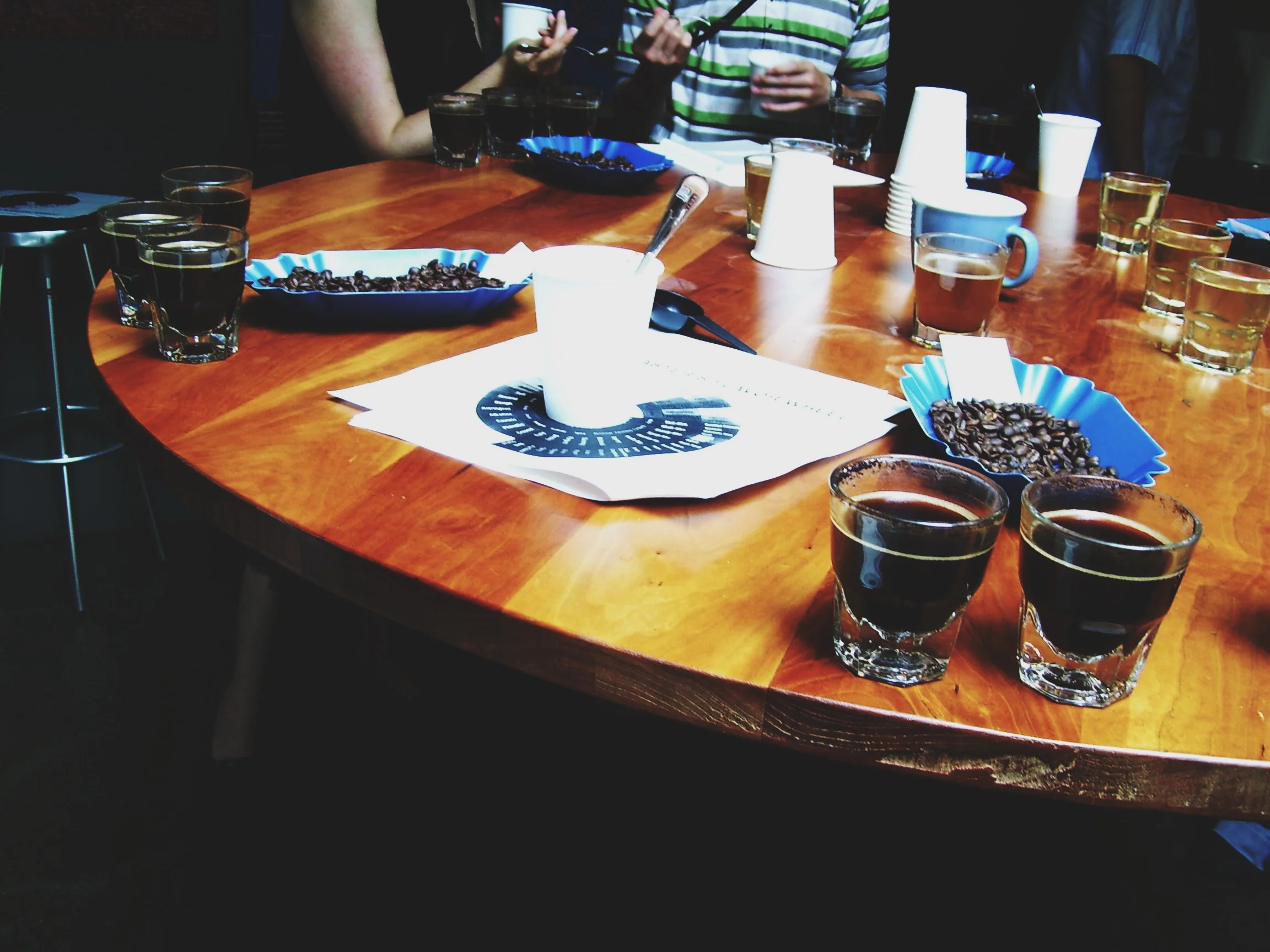  We also had about three rounds of tasting or, as is called in the coffee world, cuppings. 