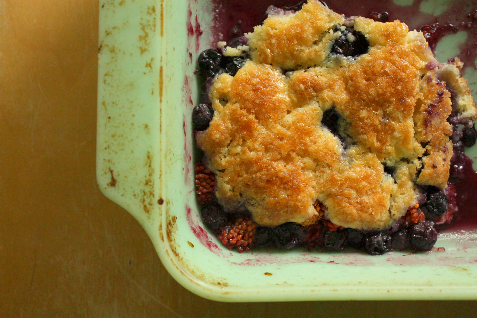  And made a delicious cobbler using one of the duck eggs from Dog Mountain. 