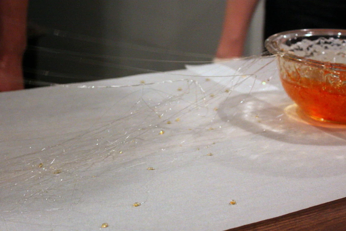  Here's the candy floss beginning to form. 