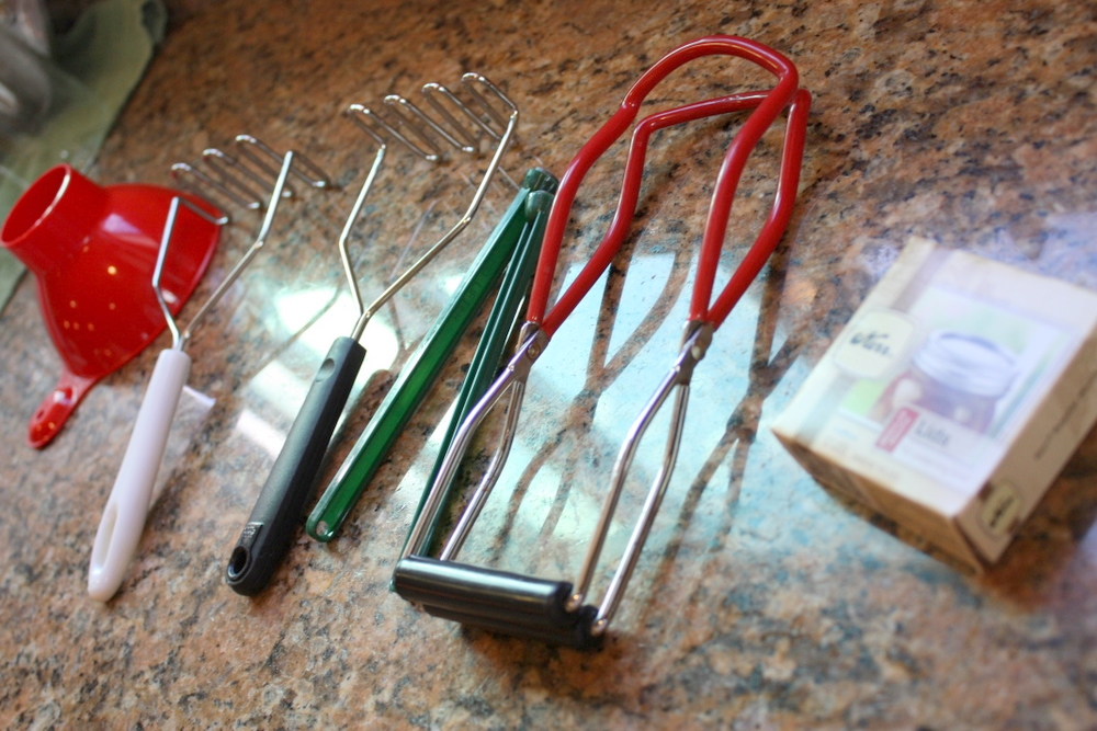  Canning tools at the ready... 