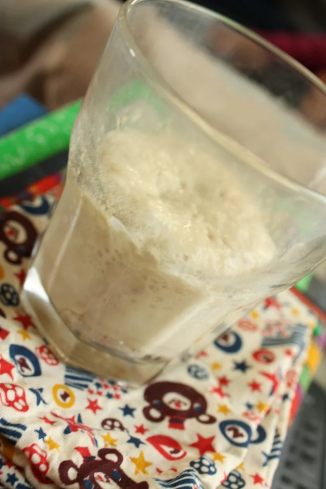  Preferment about halfway done... 