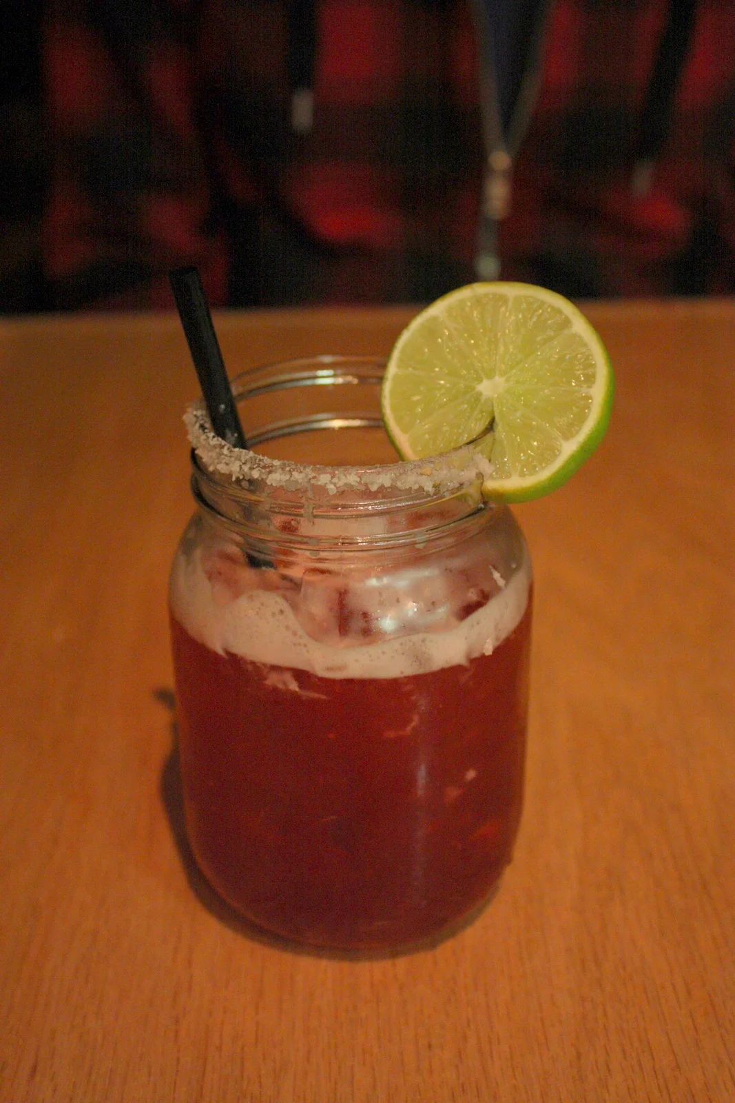  Also several failed attempts at eating but finally wound up at Ken's Creekside. Dinner was good, although it was the inspiration for my recent disillusionment with truffle oil.  This was Marya's prickly pear margarita, which I was excited about for 