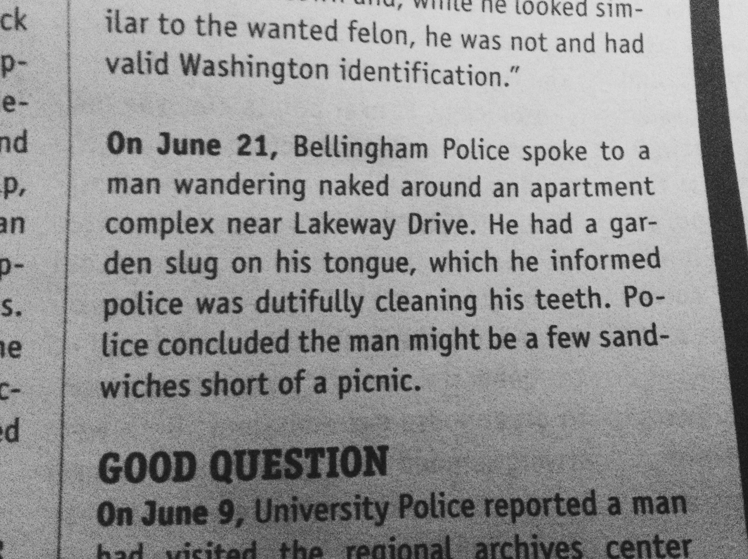  Also a chance to catch up on local news. 