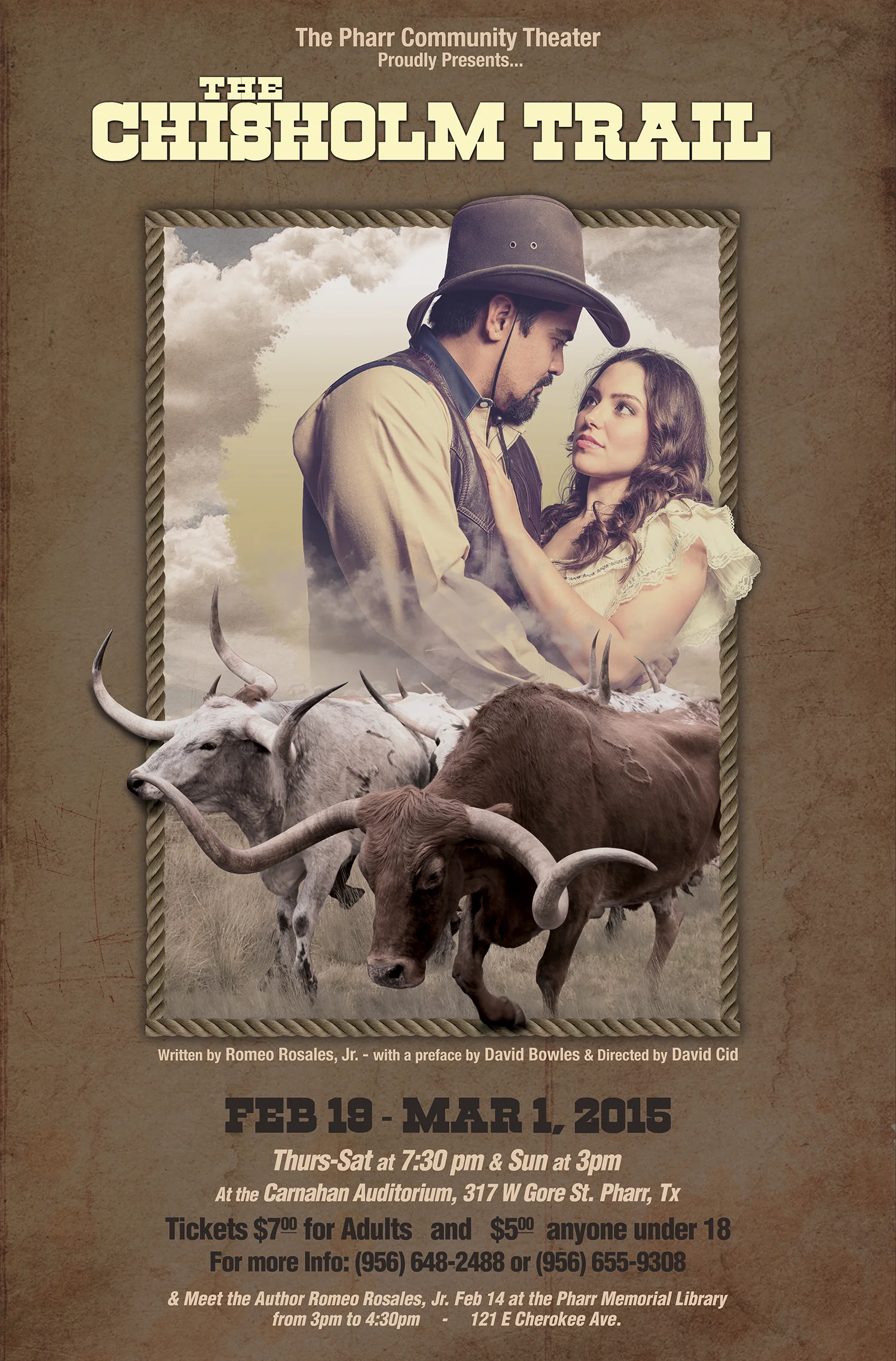 "The Chisholm Trail" Composite image for ad campaign