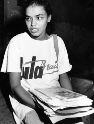 Uma militante acreana chamada Marina Silva, em campanha para Lula, menos de um ano depois da morte de Chico Mendes.