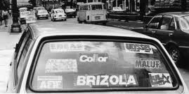 Foto de resolução tão baixa quanto a do eleitor do carro.