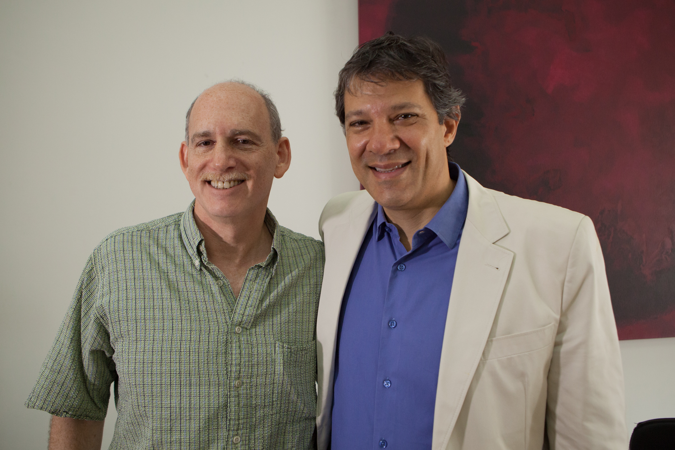 Ethan e Haddad no gabinete do prefeito