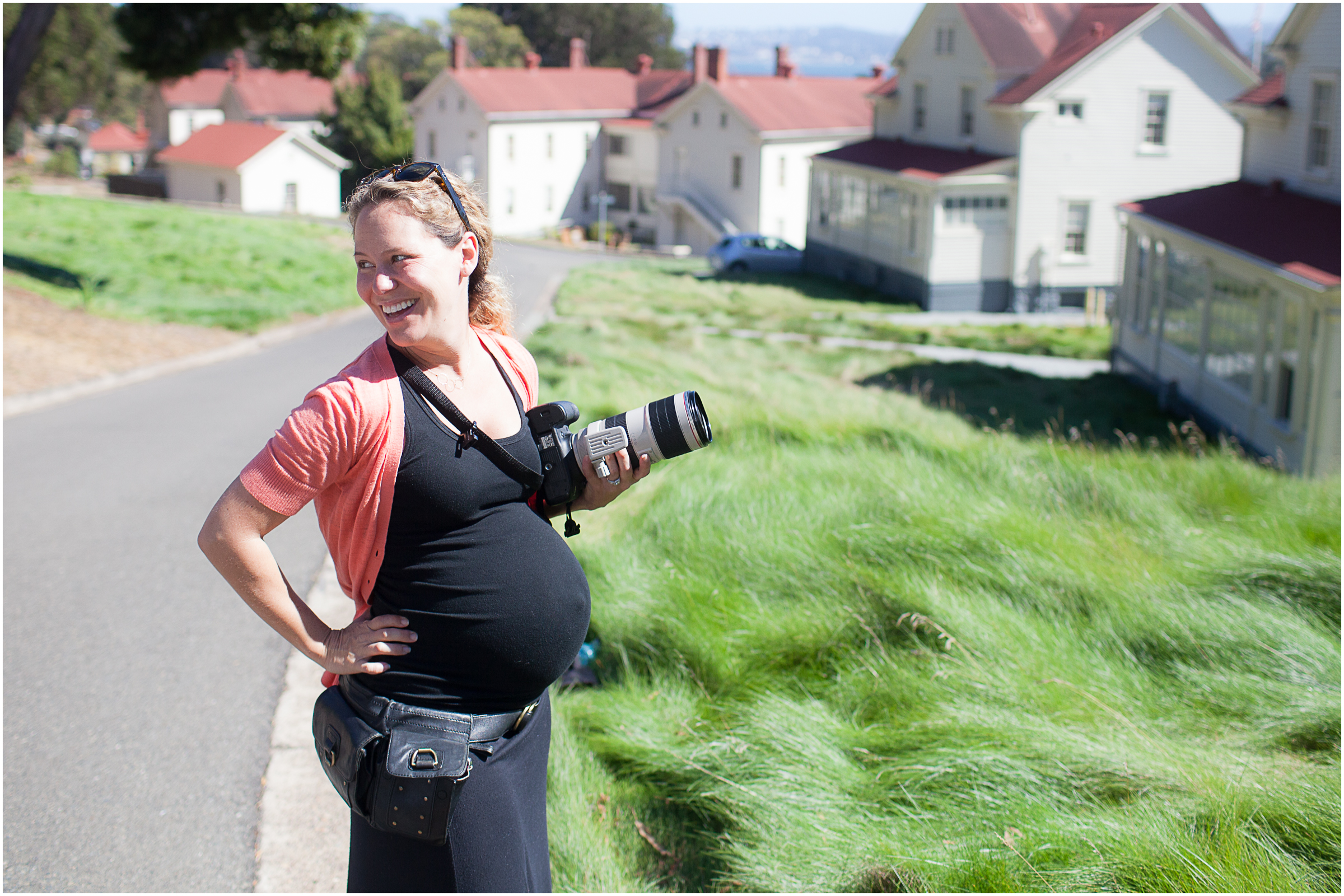 Thank you Zoe for this shot of me on one of my last weddings - 8 months pregnant!