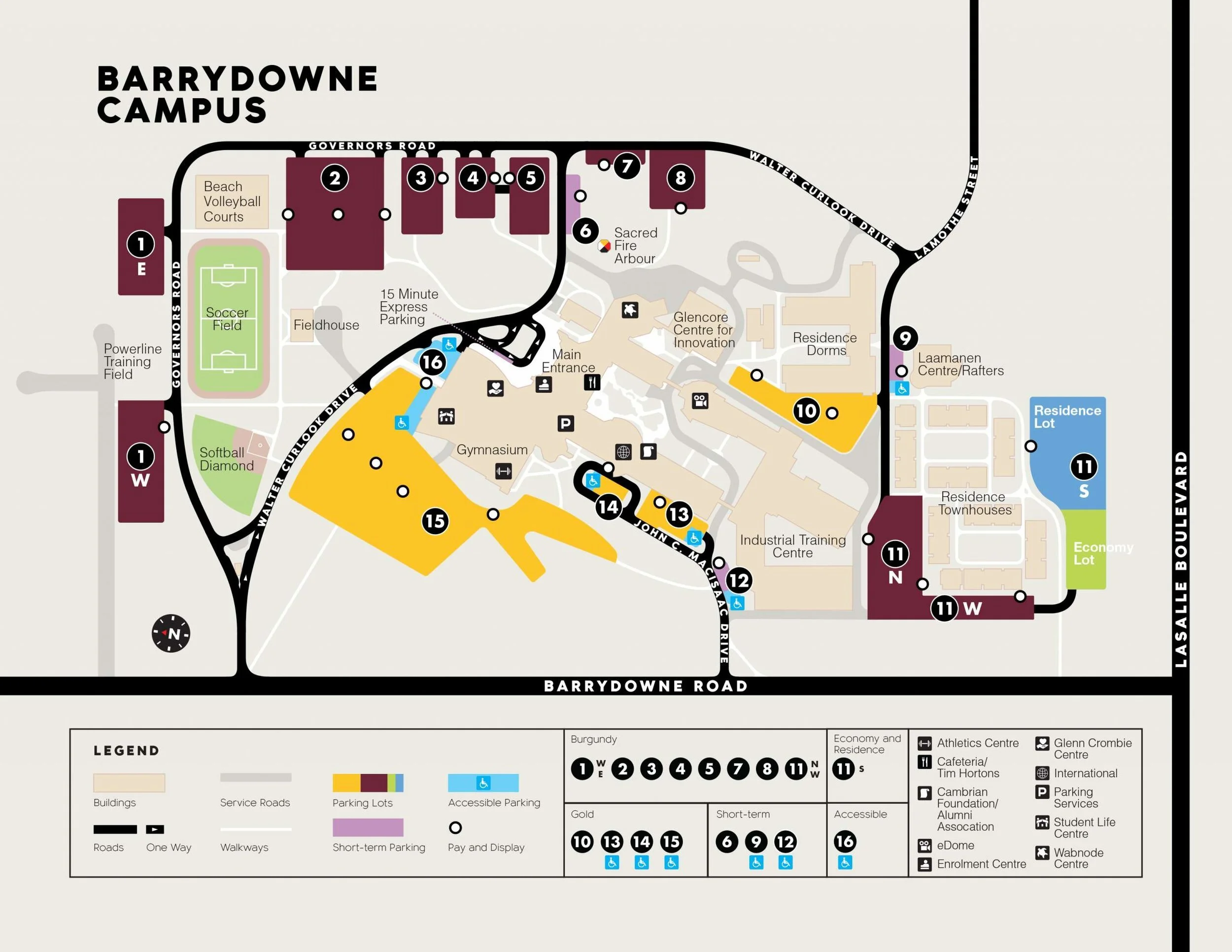 Parking Map of Cambrian