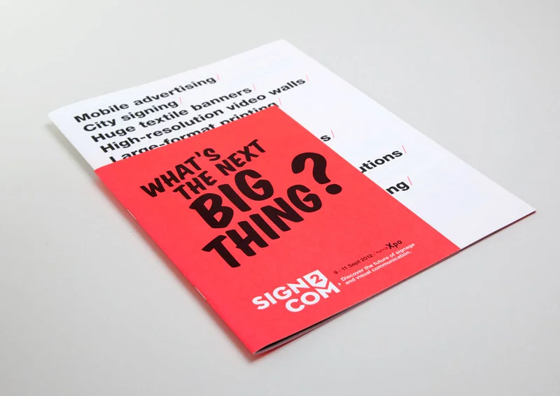 Sign2com 2012 brochure cover