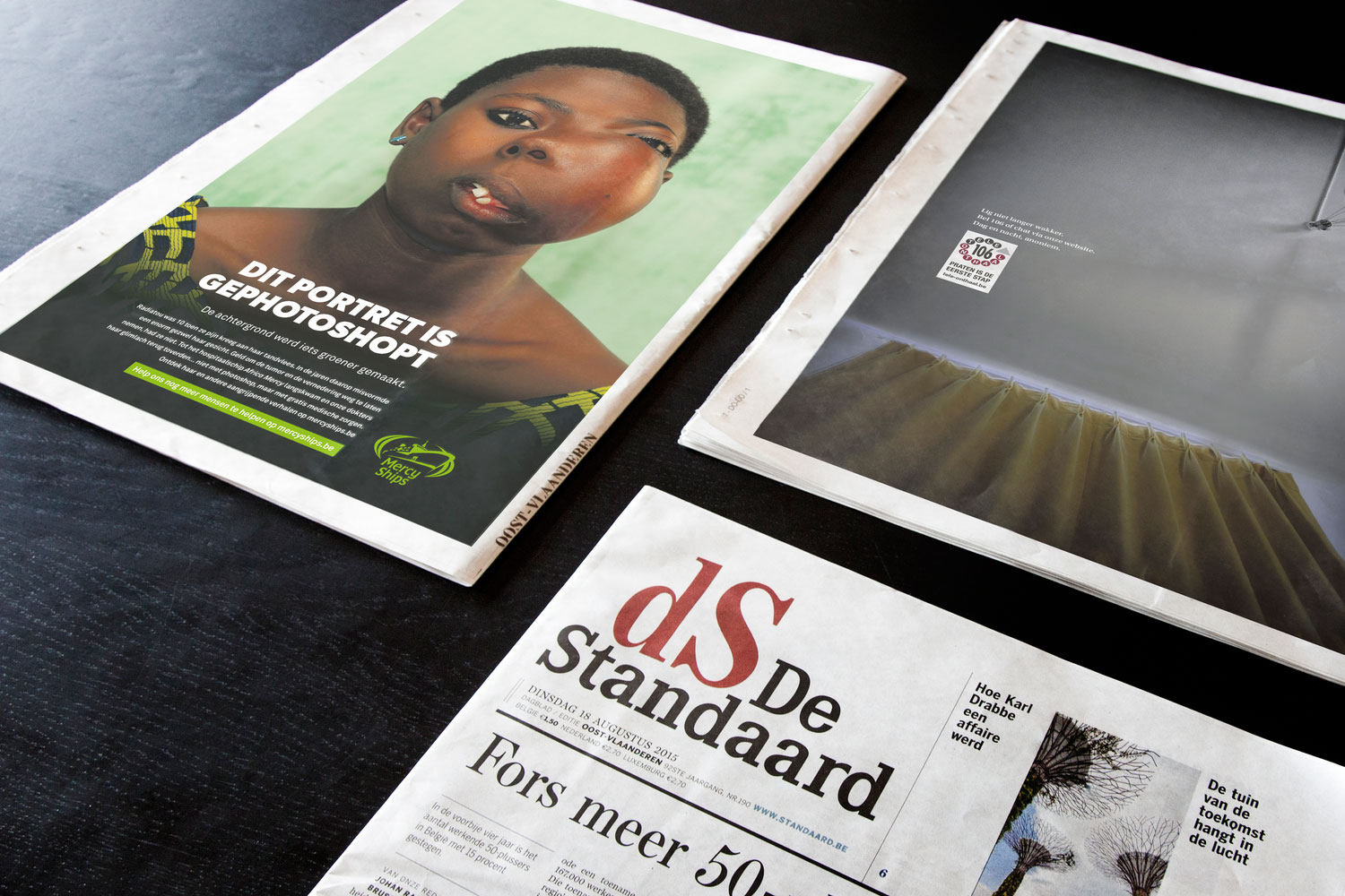 Mercy Ships en Tele-Onthaal genomineerd voor De Standaard Solidariteitsprijs