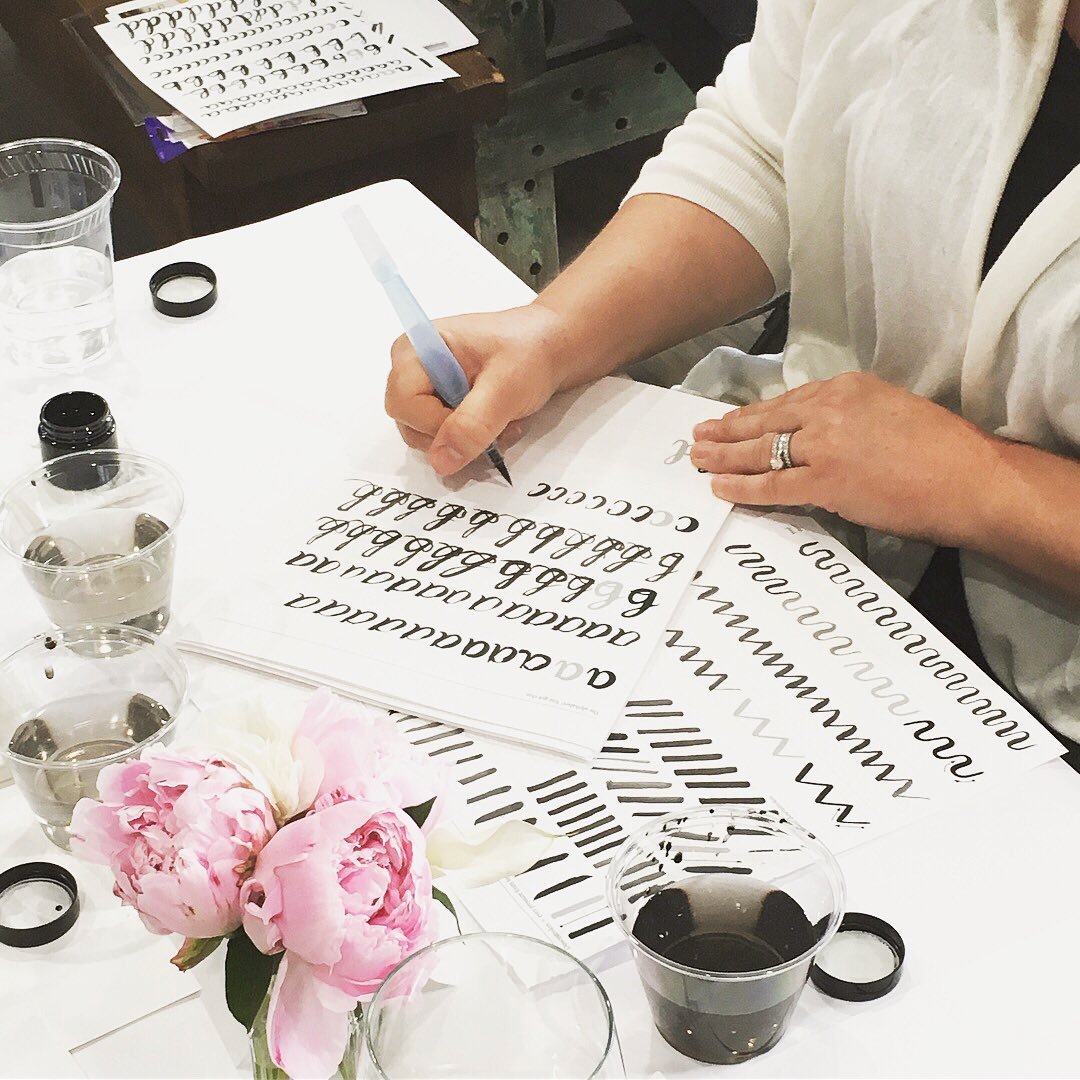 Spring is here and I'm excited to announce a new Modern Calligraphy Brush Lettering Workshop!

Explore your creative side - no artistic experience necessary! 

Maybe you&rsquo;ll send a beautiful hand-written letter to someone you miss, or make inspi